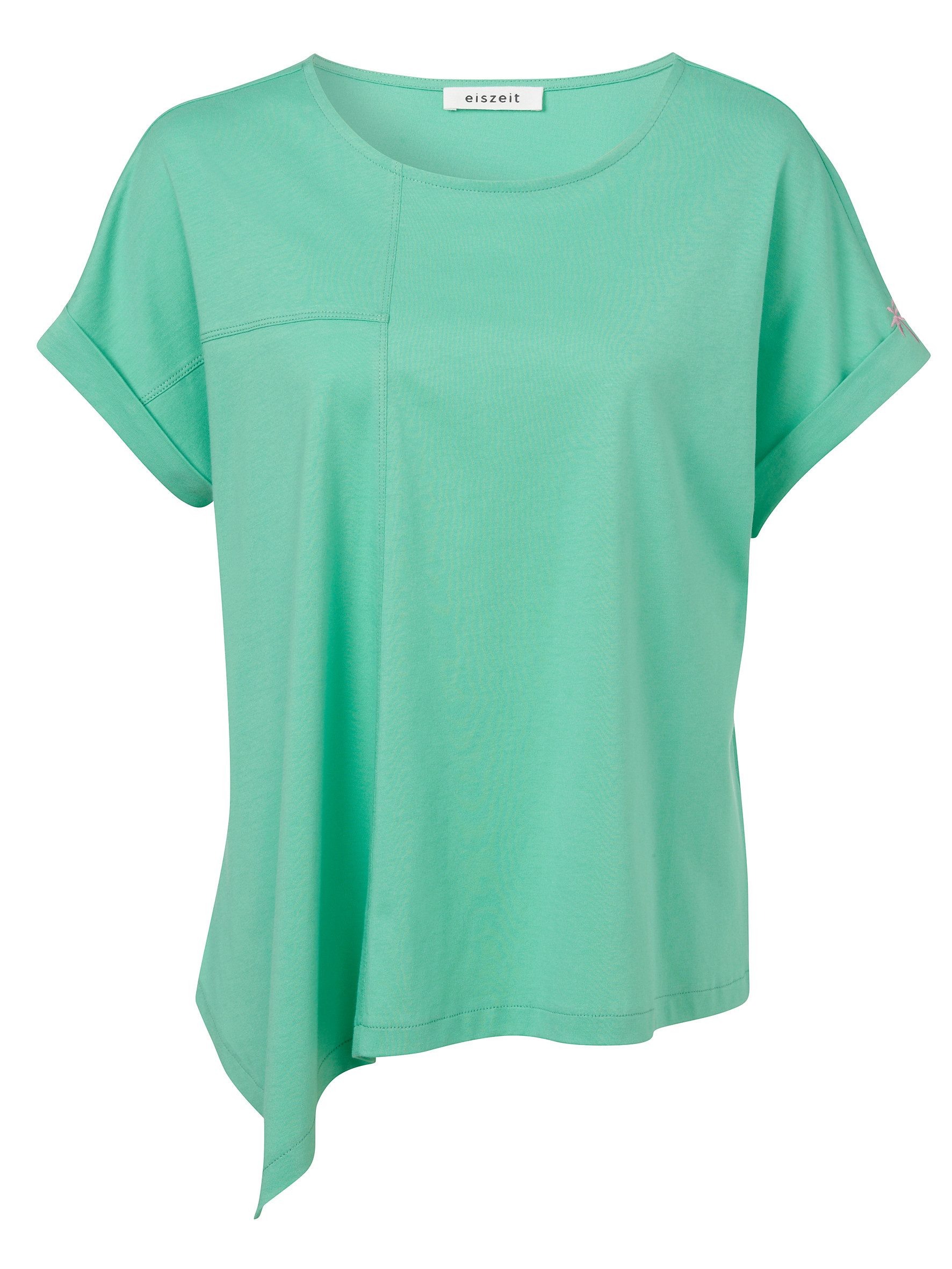 VIA APPIA T-Shirt T-Shirt Rundhals 1/2 Arm Stickerei