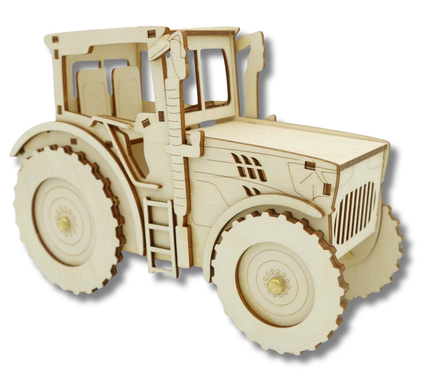 DeColibri Spielzeug-Traktor Bastelset Basteln Kinder Holz Auto Traktor, (Ba günstig online kaufen