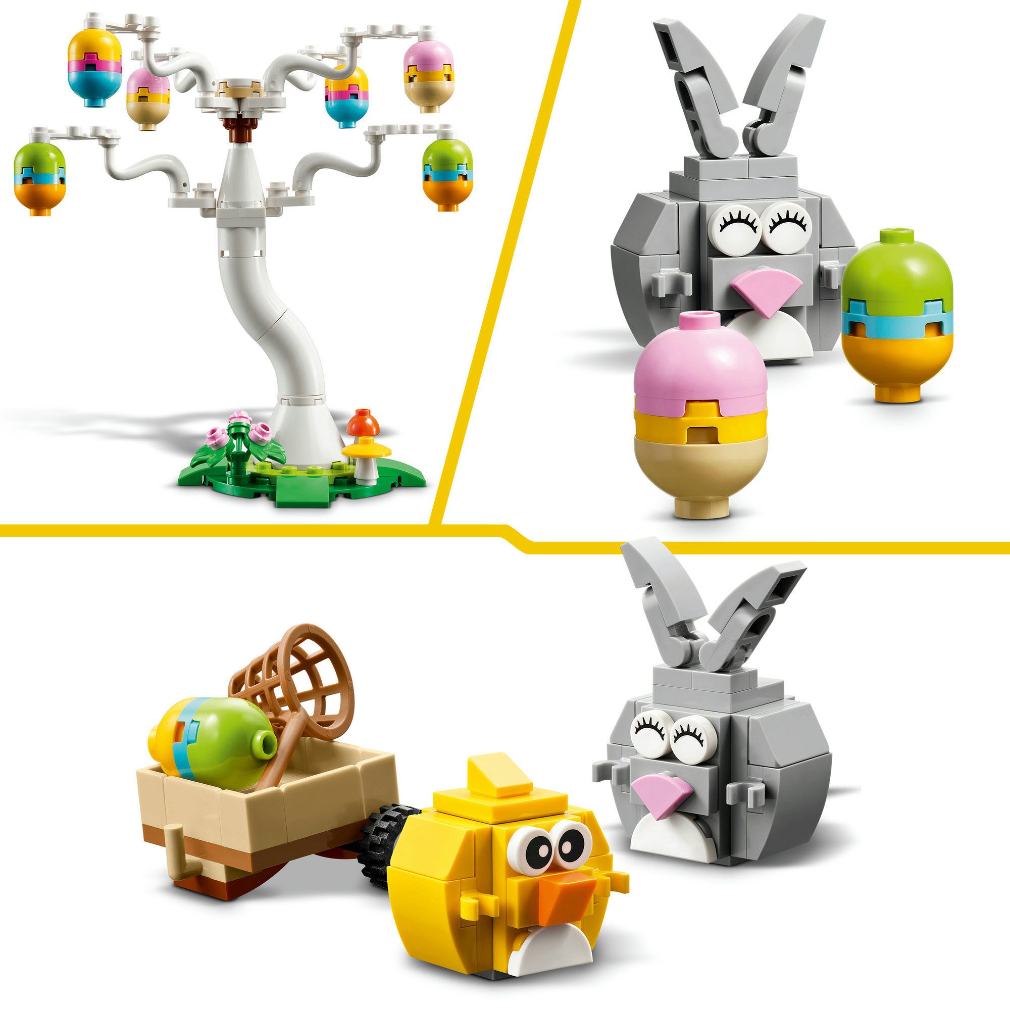 LEGO® Osterhase und Ostereiersuche (40808), LEGO Iconic Konstruktionsspielsteine, (140 St), Made in Europe – Bild 5 von 5