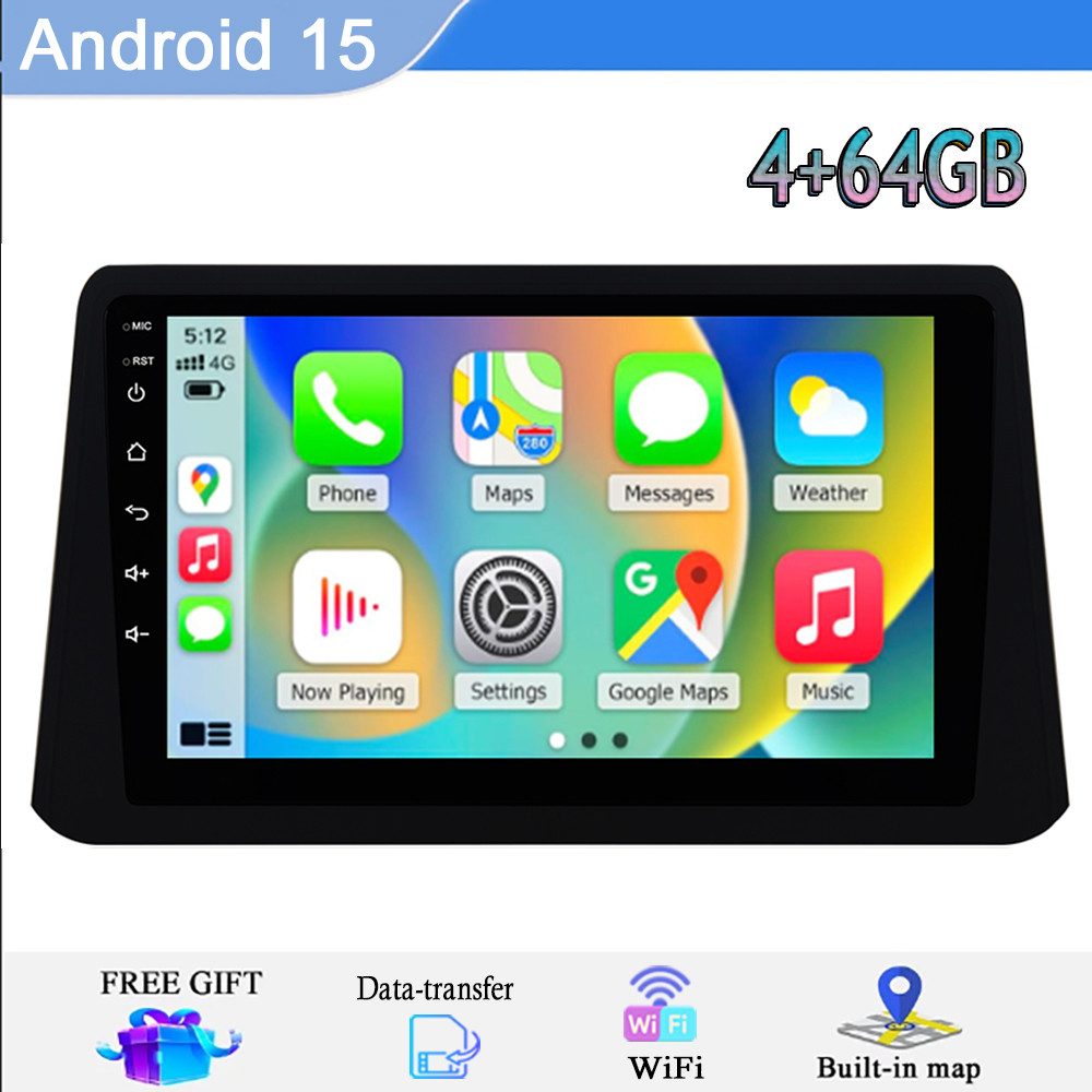 A-Sure Für Opel Mokka 2012-2016 / Buick Encore 2013-2016 Carplay RDS 4+64GB Autoradio (Digitalradio (DAB), Apple Carplay, FM, BT, Siri, Mirrorlink, Google play, Netflix, Youtube, Calendar, TikTok)