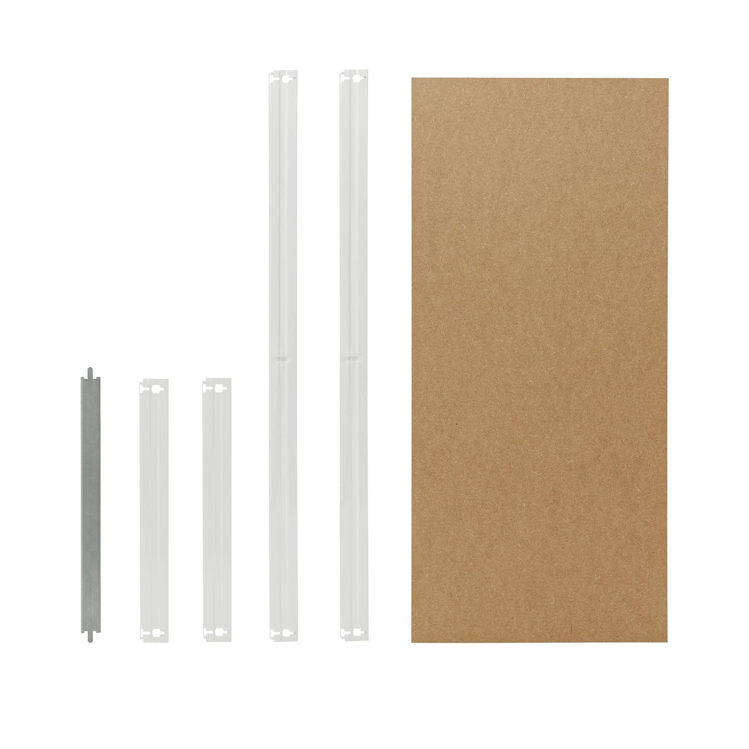 in shelfplaza Schwerlastregal für Fachböden Steckregale Fachboden-Set zusätzliche 110x30 Komplettes Schwerlastregale für cm OFFICE, lichtgrau, HDF-Fachboden,