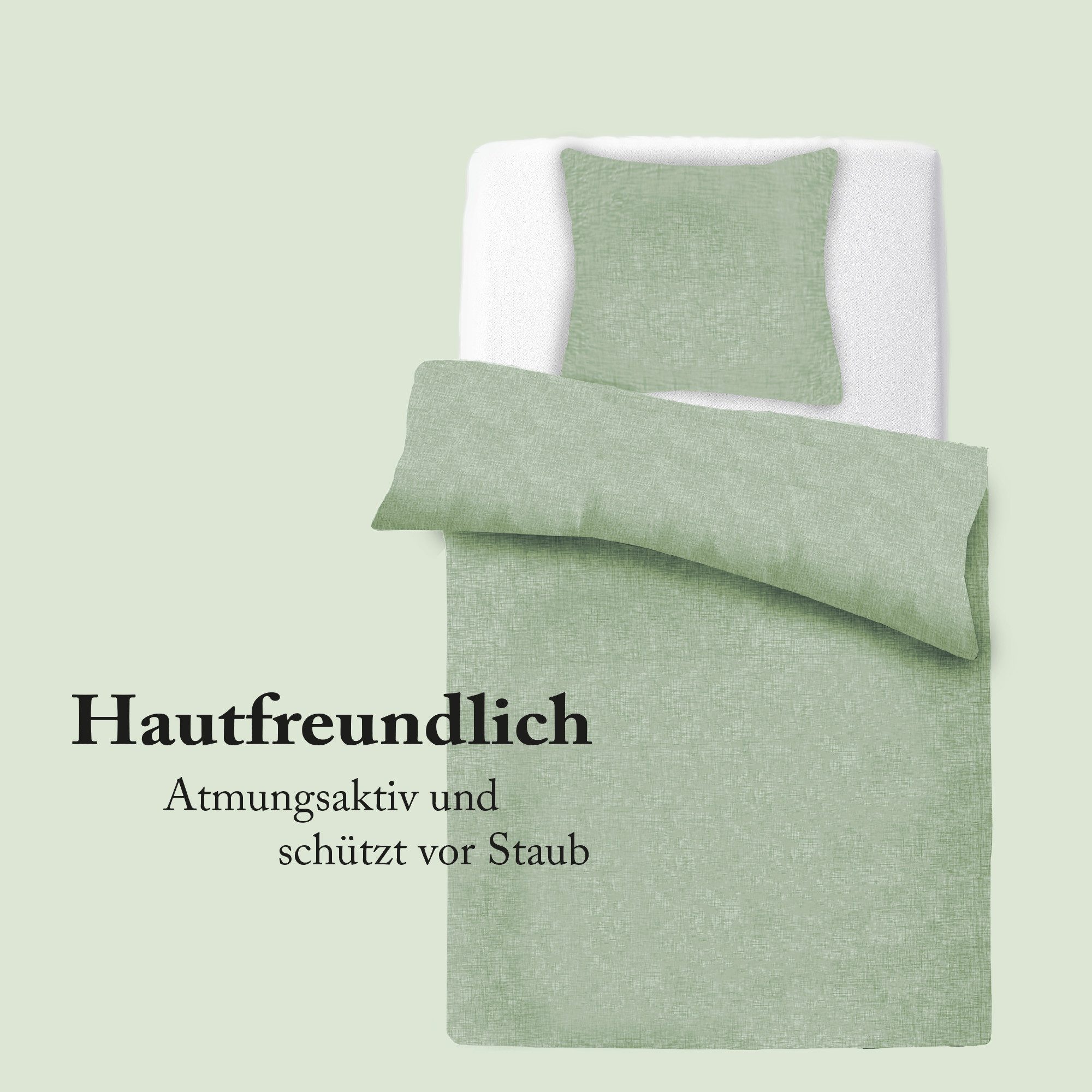 Bestlivings Bettbezug Micro-Melange Bezug 135x200cm + günstig online kaufen