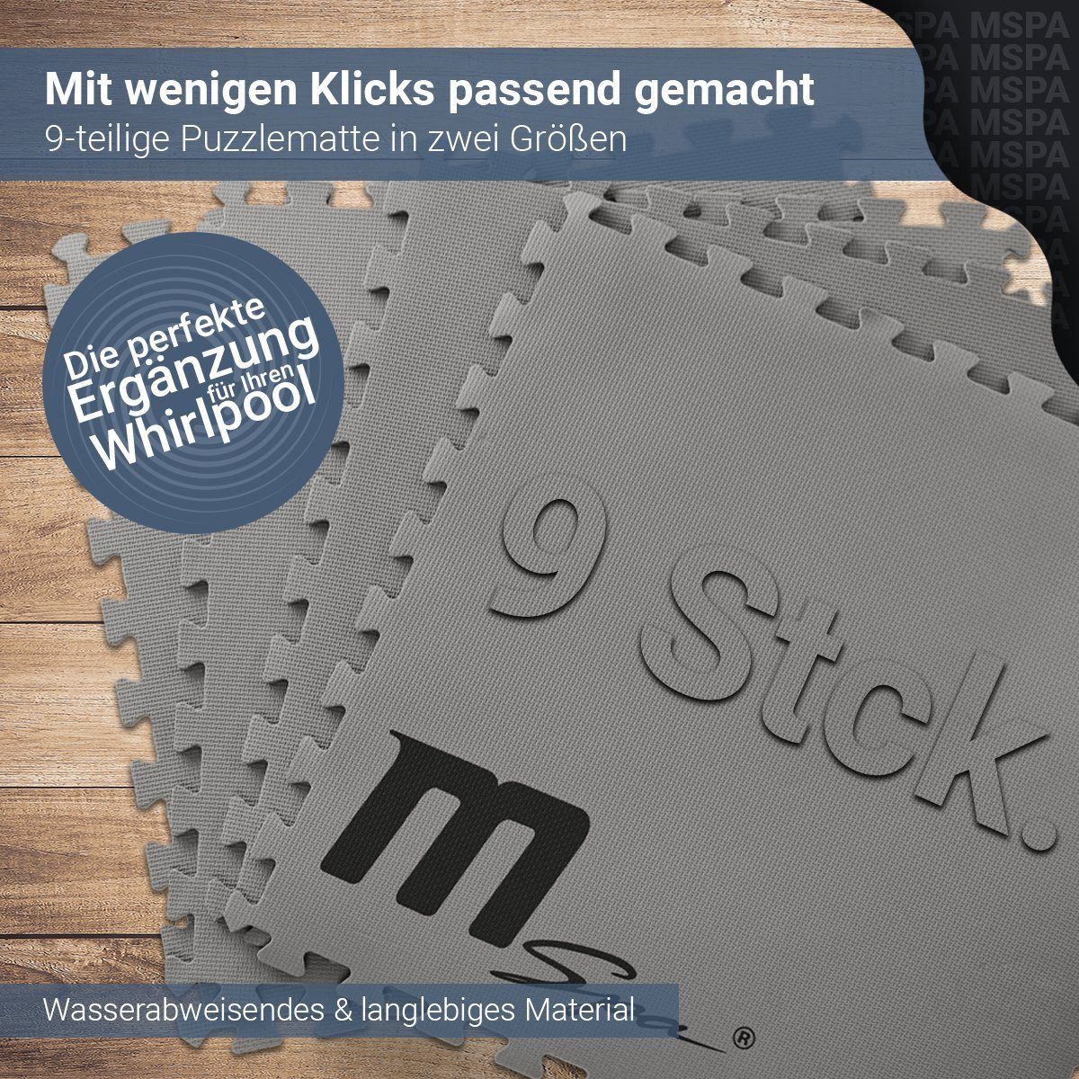mSpa Pool-Bodenschutzfliese Miweba MSpa Whirlpoolmatte Wärmeschutzmatte günstig online kaufen
