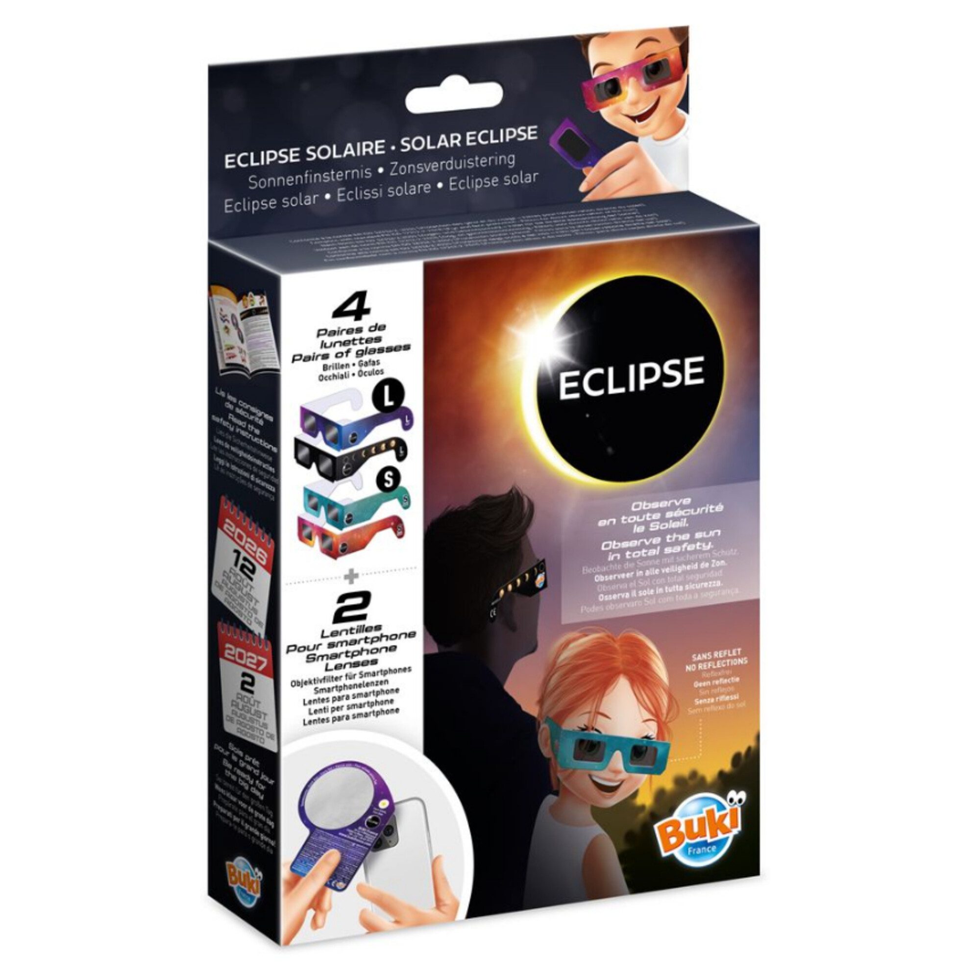 Buki Teleskop Buki Sonnenfinsternis-Brille Family Pack – Bild 5 von 5