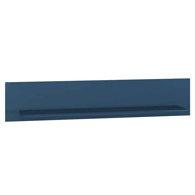 Lomadox Wandregal MONTPELLIER-131, in dunkelblau, B/H/T ca. 120/23/22 cm