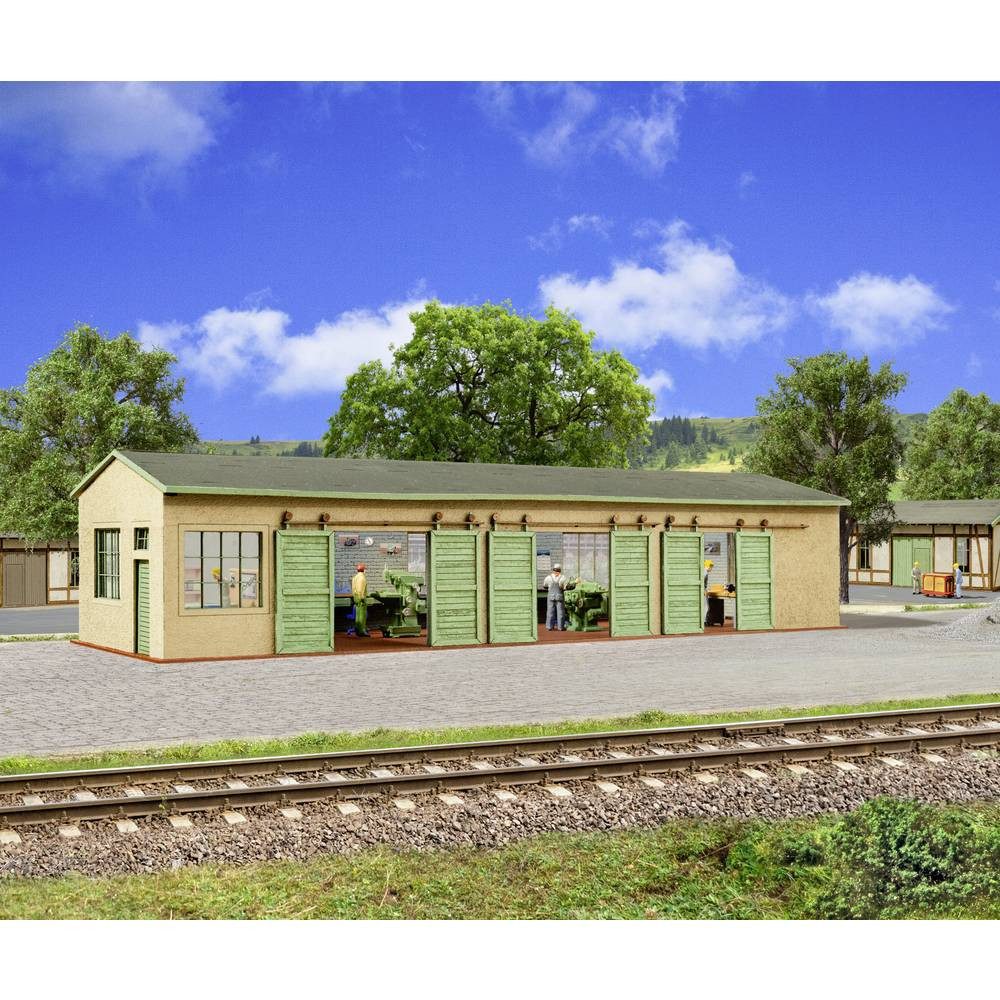 Vollmer Modelleisenbahn-Gebäude 45641 H0 KFZ-Werkstatt – Polyplate Bausatz