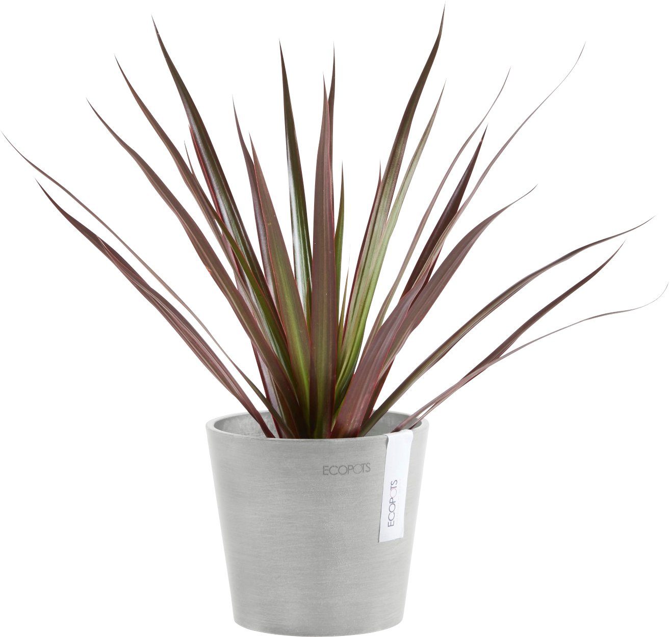 ECOPOTS Blumentopf White Grey, cm AMSTERDAM Mini 13x13x11,4 BxTxH