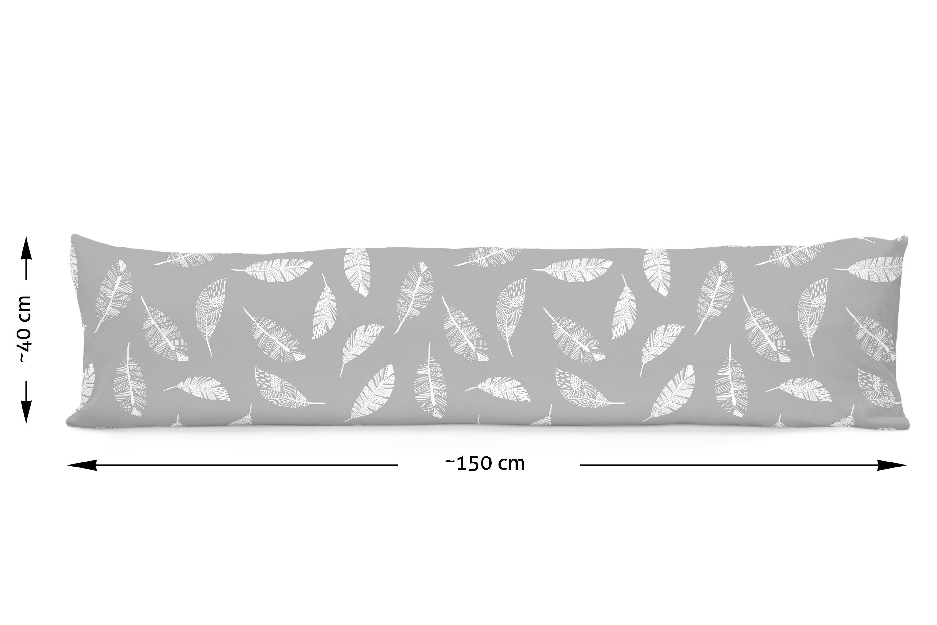 Amilian Seitenschläferkissen 150 cm x 40 cm (Made in EU), Stillkissen, Lagerungskissen, Schwangerschaftskissen zum Schlafen, Pregnancy Pillow, Lagerungskissen mit Bezug