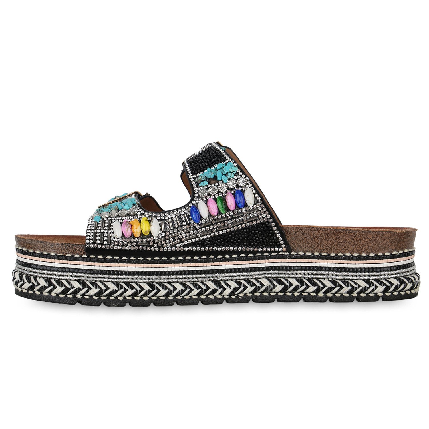 VAN HILL 841100 Sandalette Damen Pantoletten günstig online kaufen