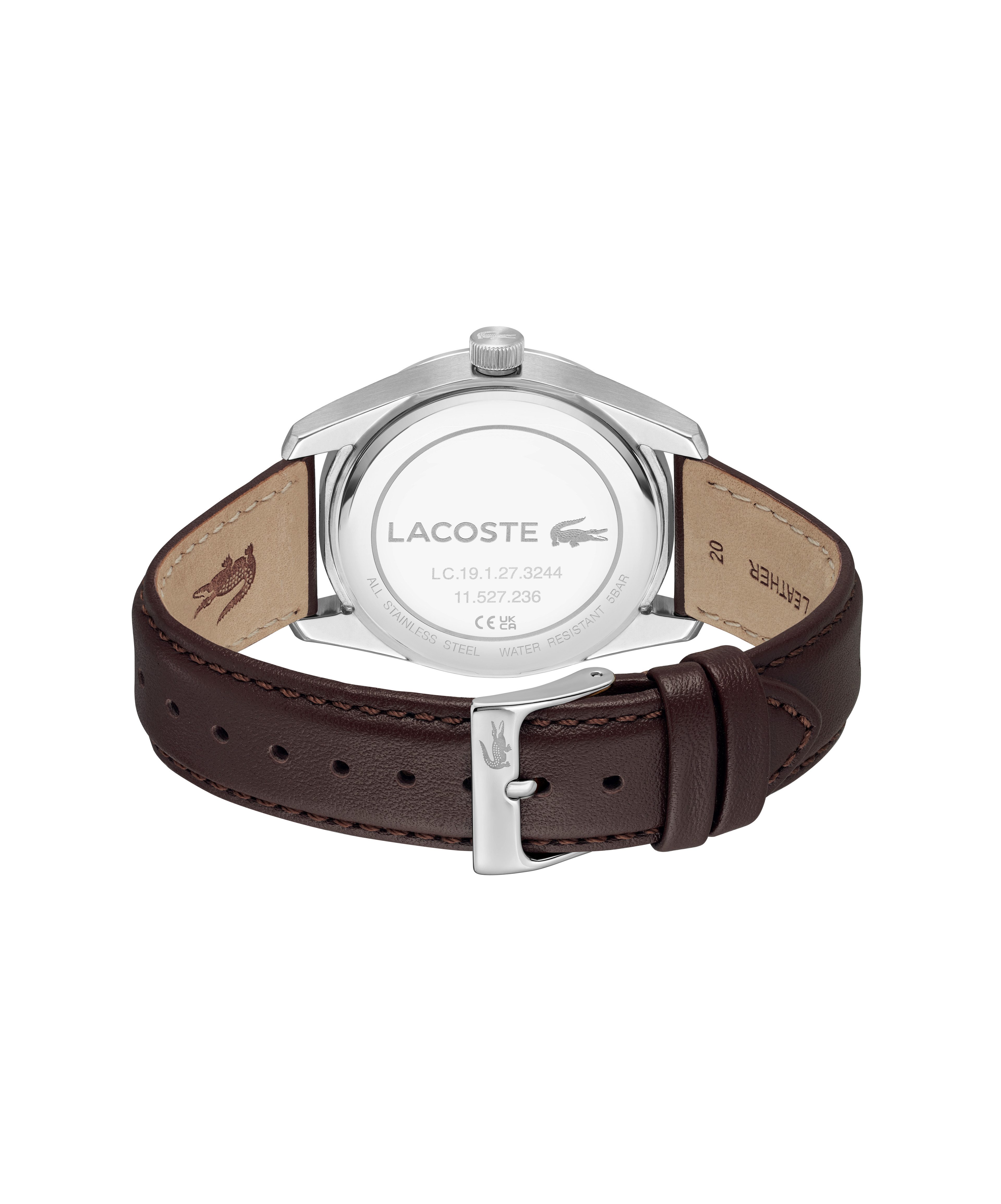Lacoste Quarzuhr BOSTON 2011489, Armbanduhr, Herrenuhr, Lederarmband, analog