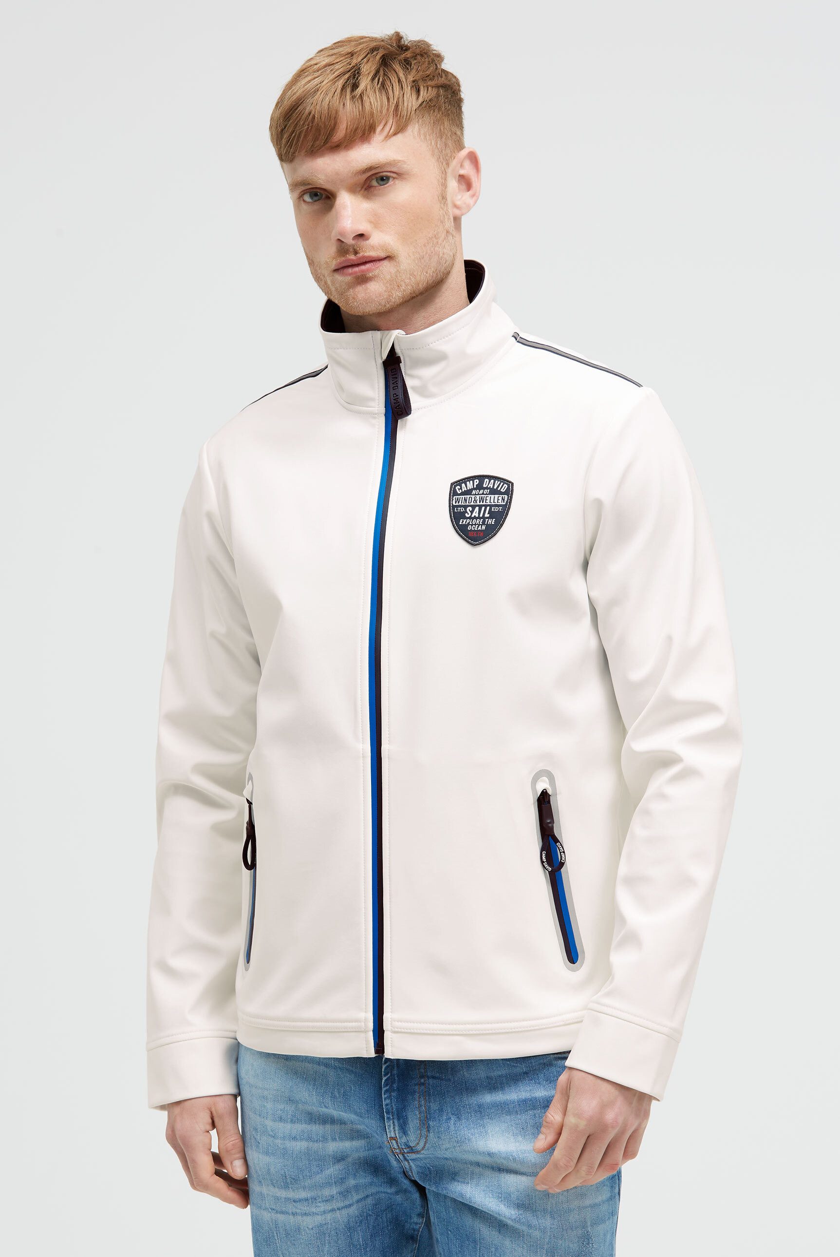 CAMP DAVID Softshelljacke mit verstellbarem Gummizug im Saum günstig online kaufen