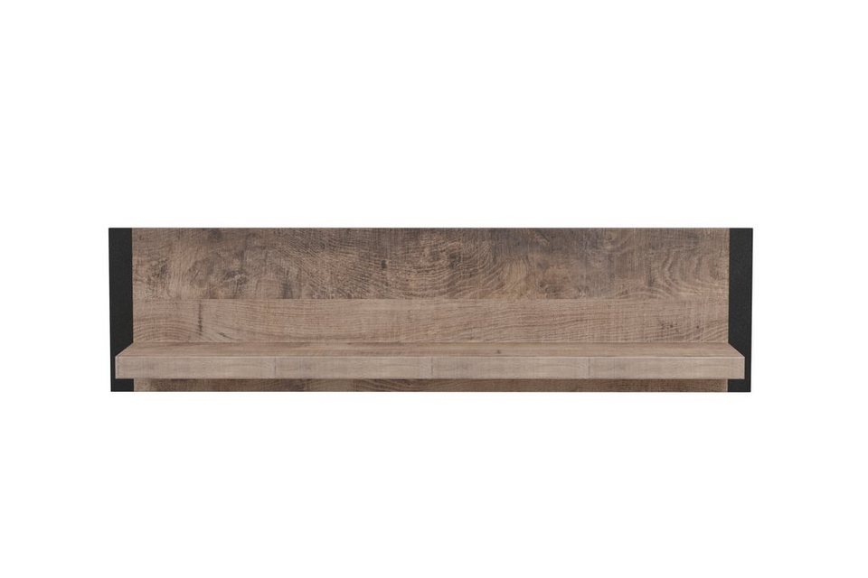 Home affaire Wandboard Edingburgh, 1-tlg., Zweifarbige Holzoptik, Regal für  Wandbefestigung, Breite ca. 110 cm, matte Holznachbildung mit fühlbaren  Strukturen