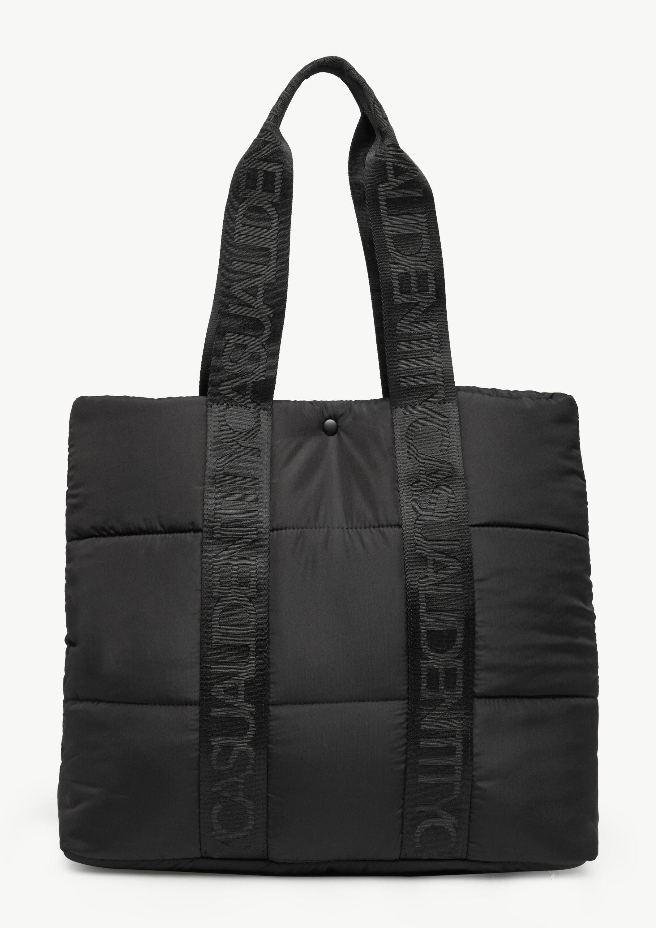comma Handtasche Tasche, Gesteppter Shopper mit Logo-Details