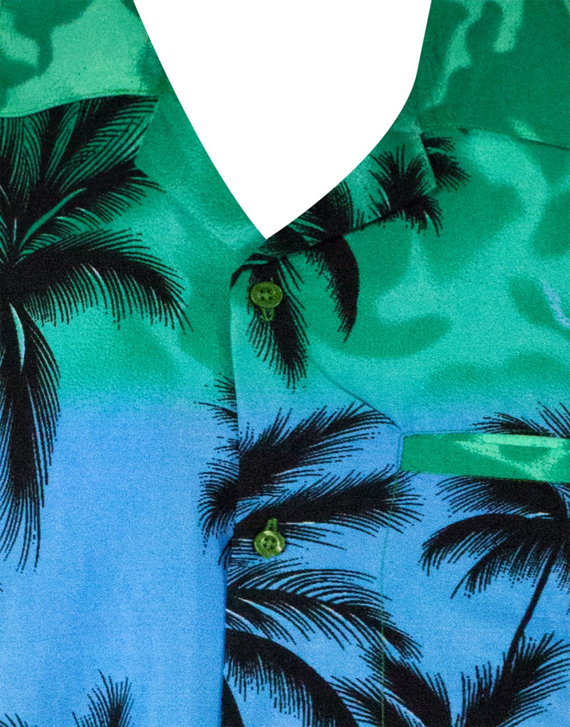 King Kameha Hawaiihemd Beach Eclectic Funky Hawaii-Hemd, Herren, Kurzarm, Front-Tasche