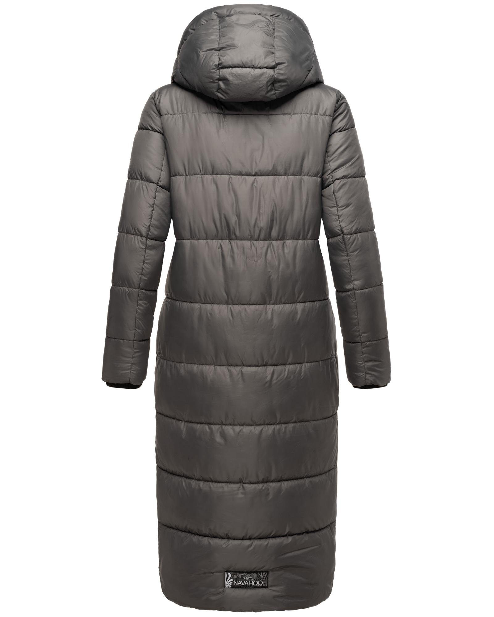Navahoo Steppmantel Waffelchen Wintermantel mit Gehschlitzen und Kapuze