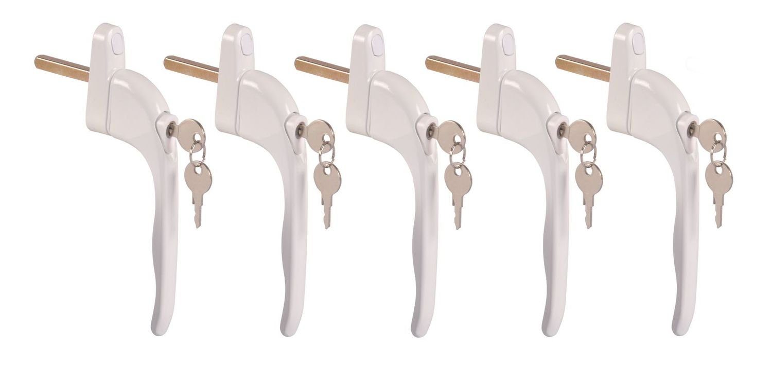 BURI Fenstergriff 5x Fenstergriff abschließbar Sicherheitsfenstergriff günstig online kaufen