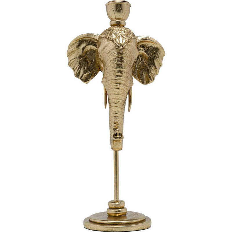KARE Kerzenständer »Kerzenständer Elephant Head Gold 36cm«