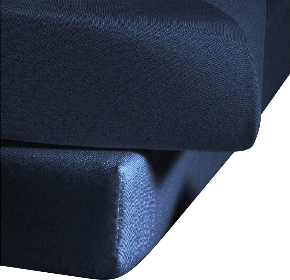 fleuresse Betttuch Colours, Mako-Satin, Gummizug: ohne, (1 Stück), offenes Bettlaken