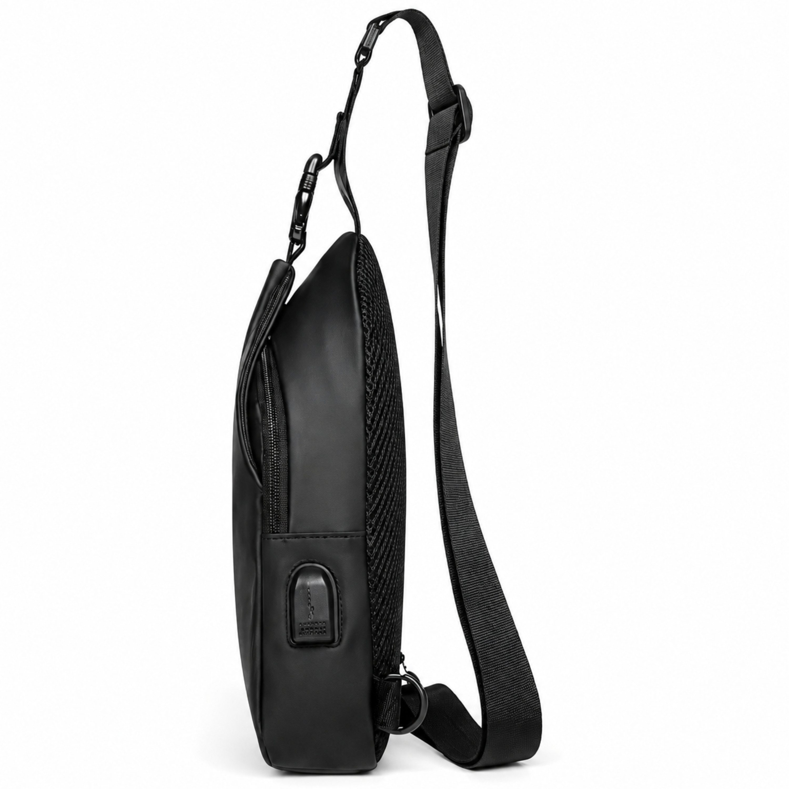 StellarLuma Umhängetasche Herren Tasche Umhängetasche Brusttasche Schultertasche Crossbody (Erhältllich in drei verschiedenen Farben), 3 Fächer, Kopfhöreröffnung und wechselbarer Schultergurt fürs Tragen