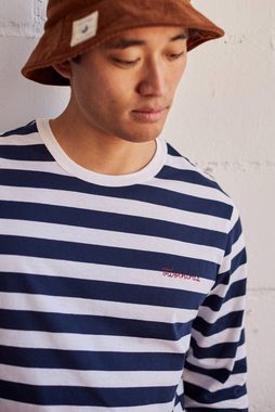 TWOTHIRDS T-Shirt Kruzof - Stripes Navy/White aus Bio Baumwolle