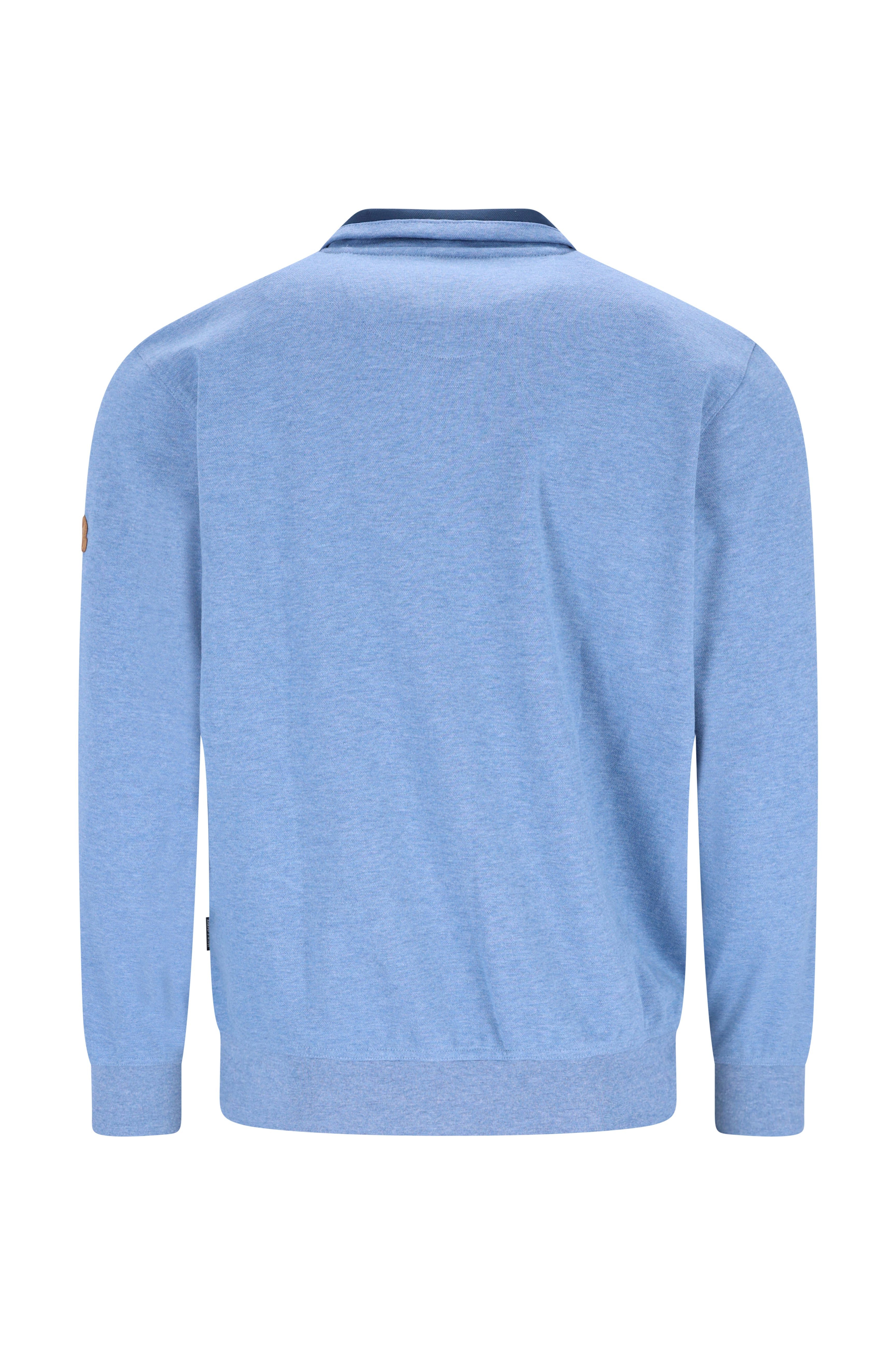 Hajo Sweatshirt Elastisches Sweatshirt mit Kängurutaschen