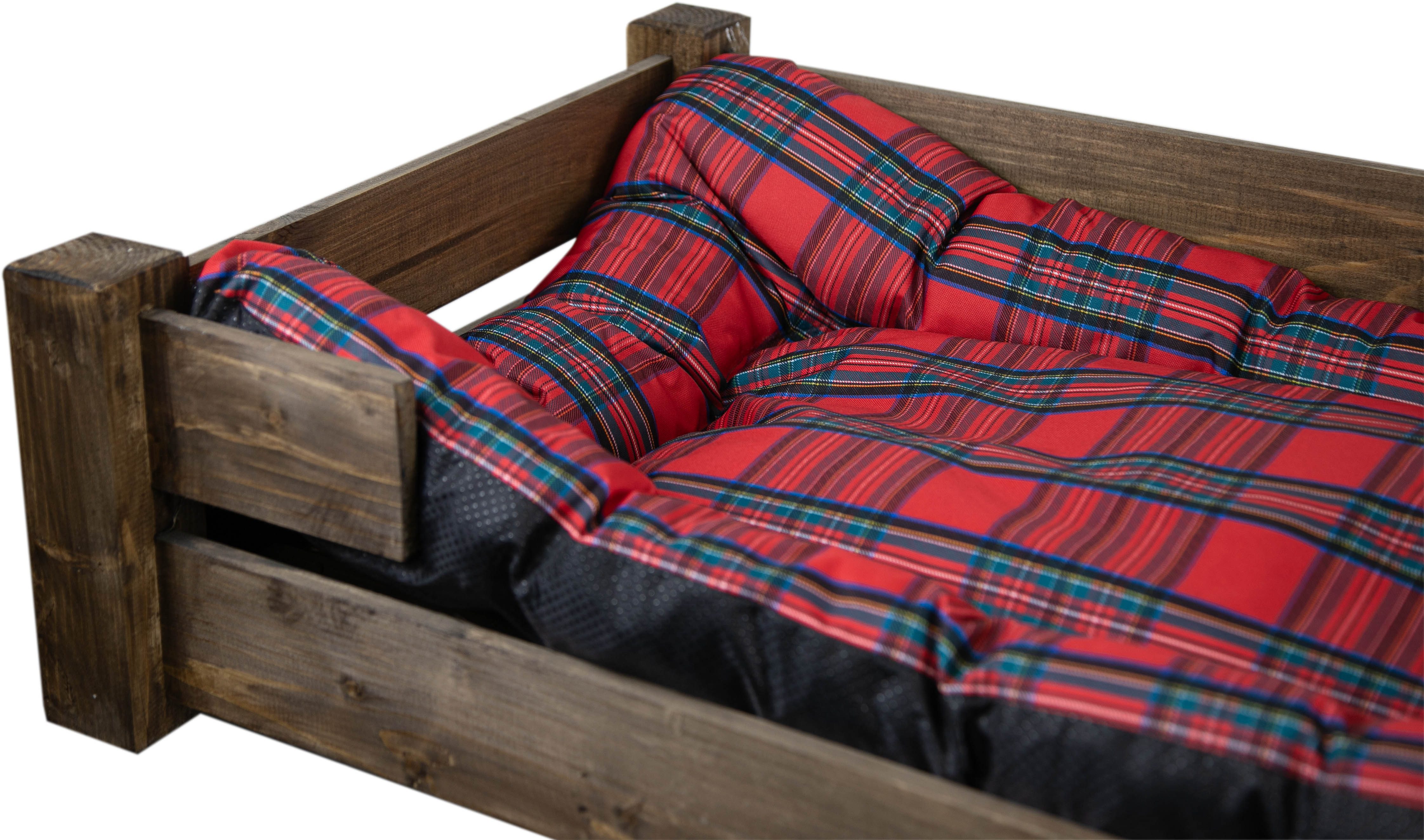 Kistenkolli Altes Land Allzweckkiste Hundebett Winston XXL Palisander mit F günstig online kaufen