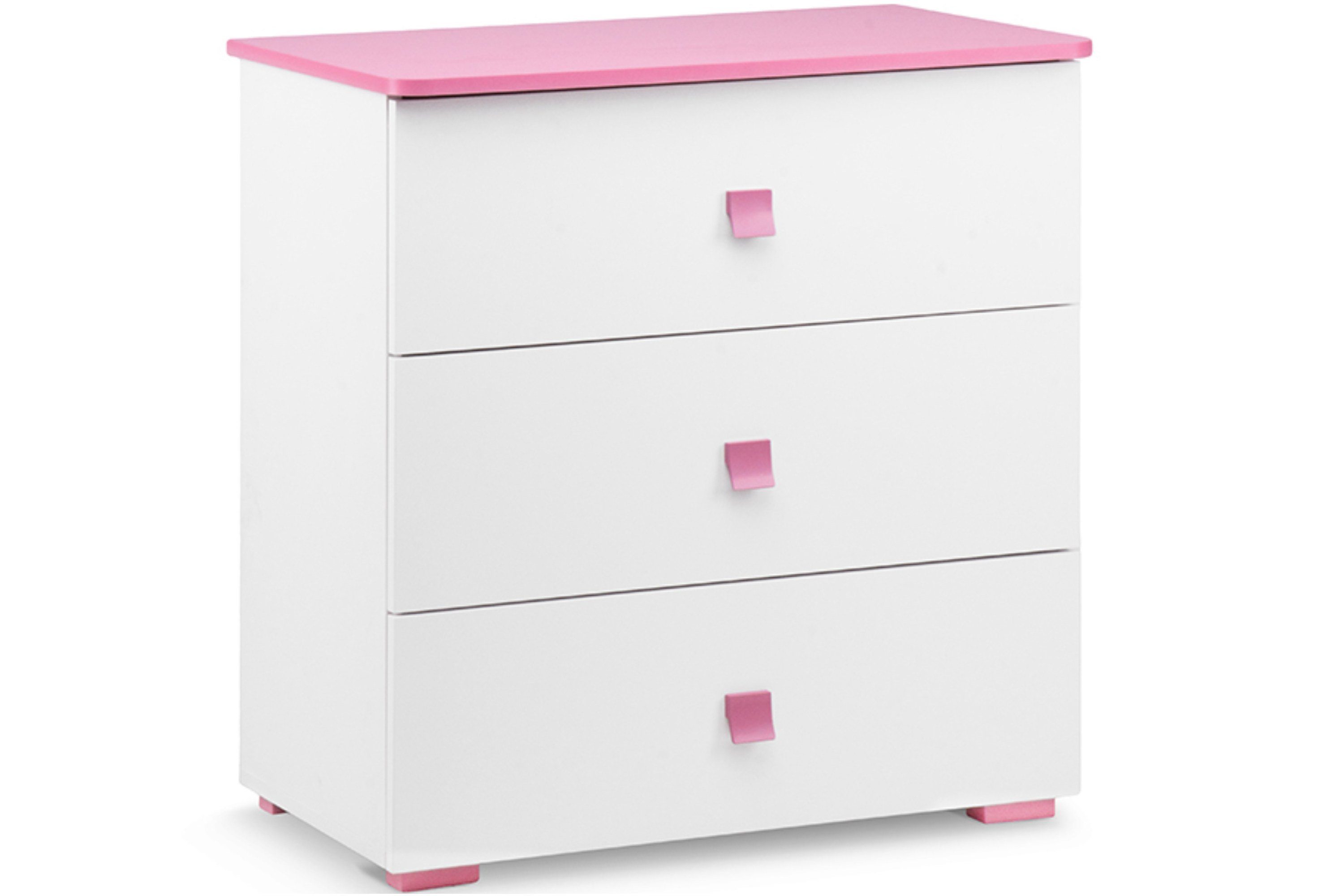 KONSIMO® Schubkastenkommode PABIS Kommode für Kinder, Kommode für Kinder, in Pastellfarben, funktionell und geräumig