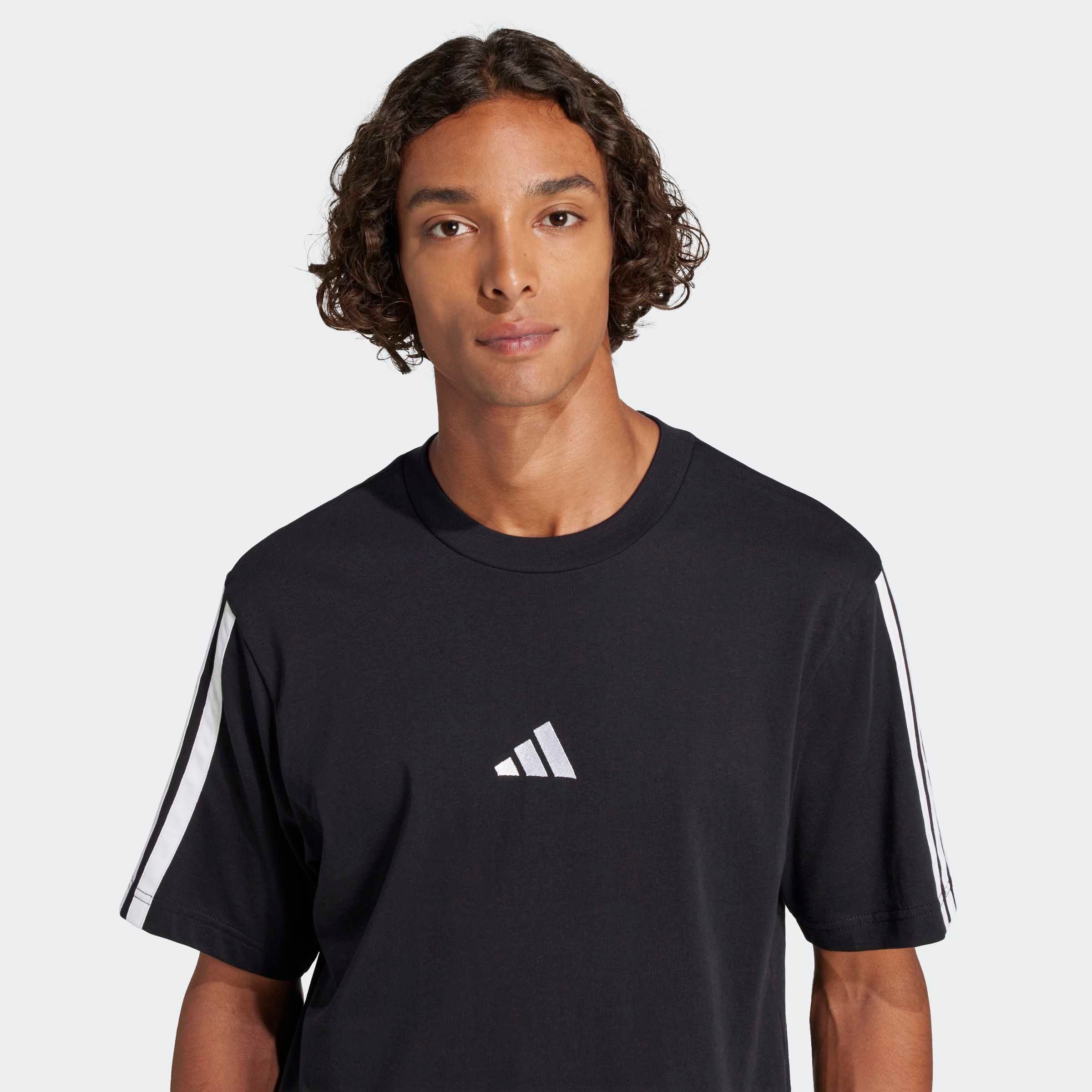 adidas Sportswear T-Shirt M 3S SJ T B sportlicher Stil, mit 3-Streifen-Design, aufgesticktes Logo