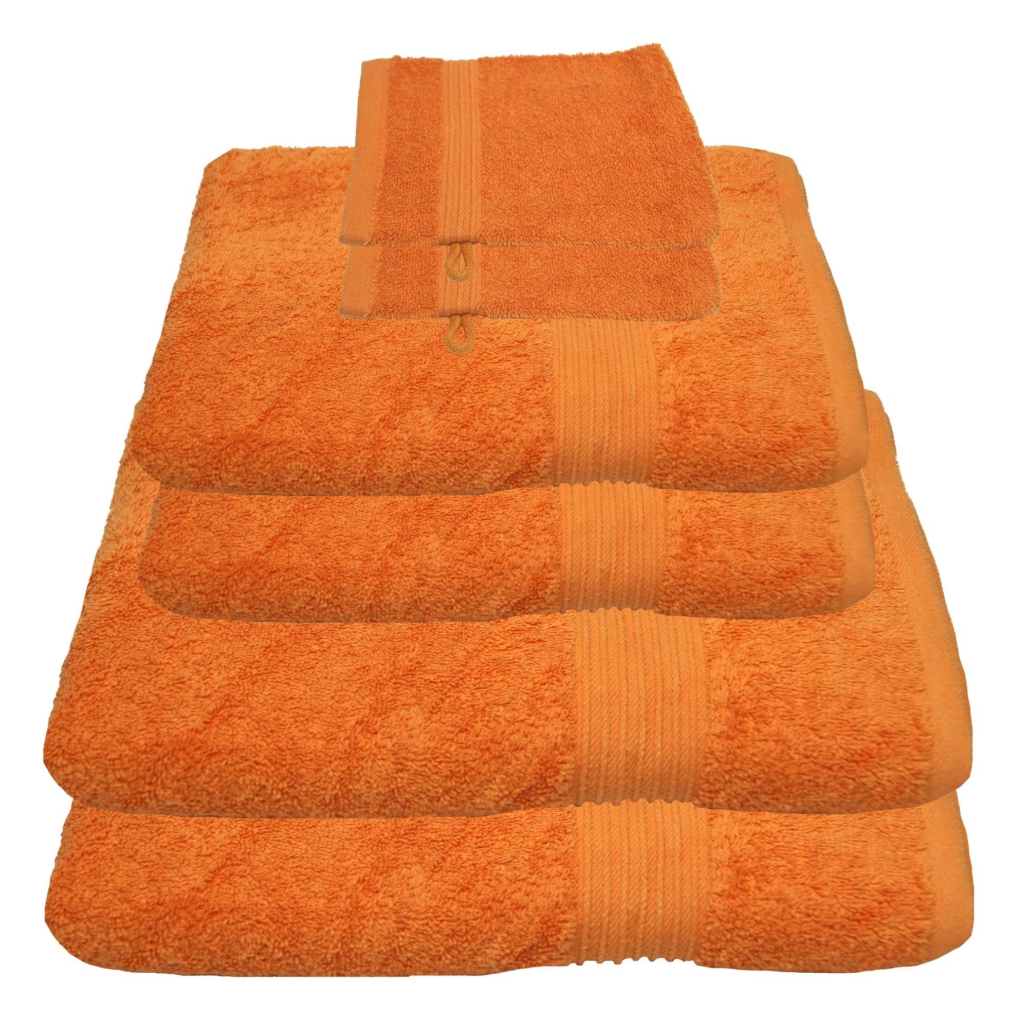 Julie Julsen Handtücher 6-Handtücher-Orange, Baumwolle (6-St) günstig online kaufen
