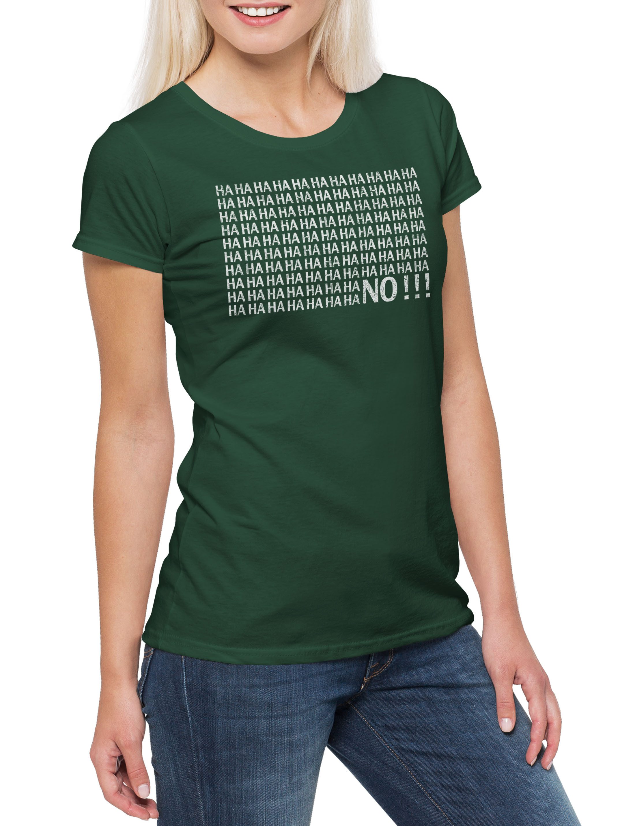Print-Shirt Smalltalk Damen T-Shirt No Outsider Real Life Reallife Außenseiter
