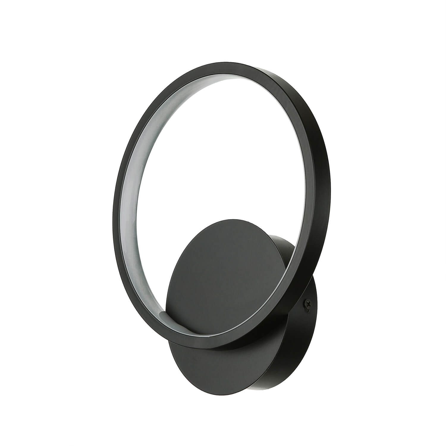 Licht-Erlebnisse Wandleuchte CLARA, LED, Neutralweiß, LED Schwarz 4100 K 760 lm Aluminium Wohnzimmer