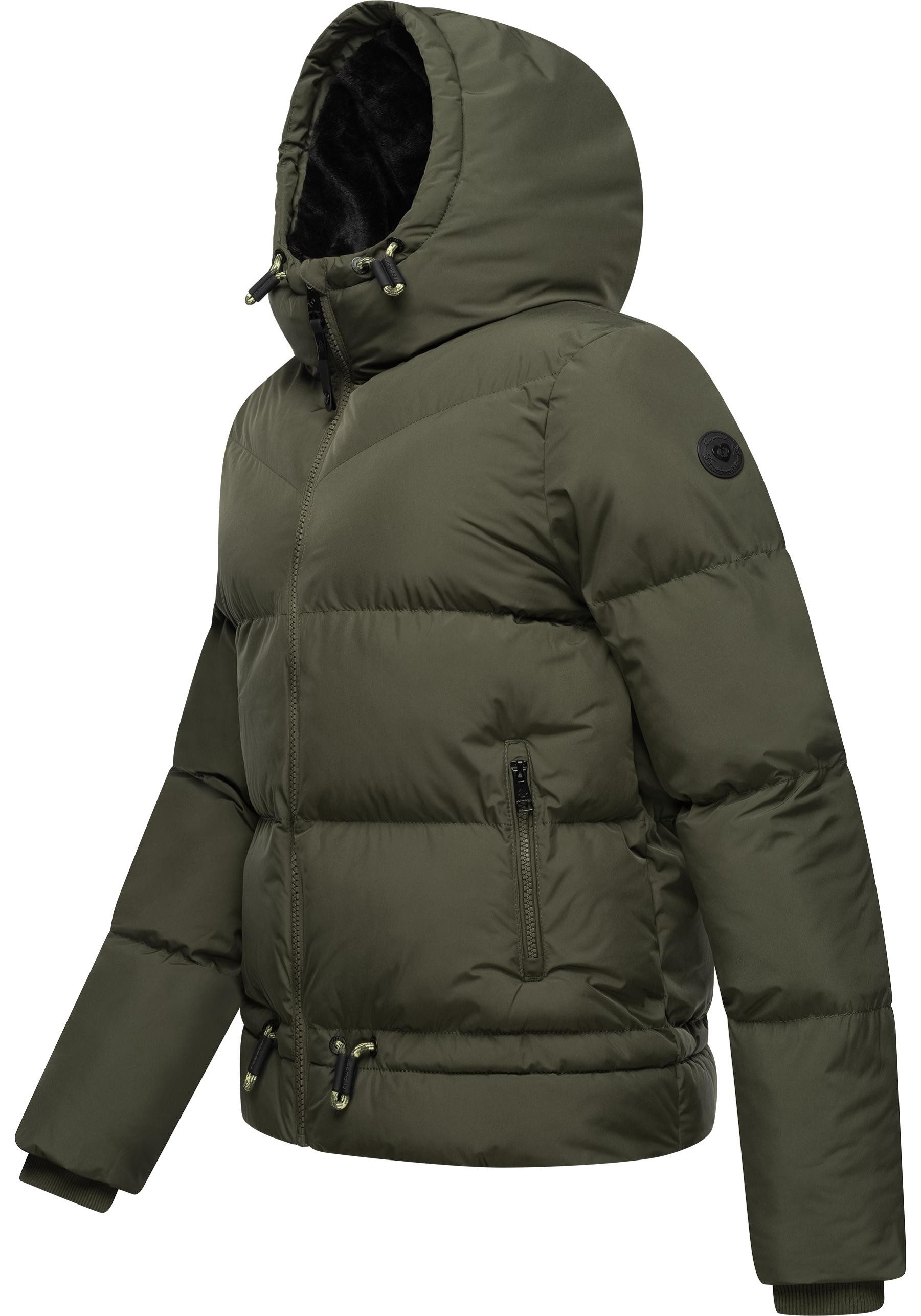 Ragwear Steppjacke Briony Wasserdichte Damen Winterjacke mit Kapuze