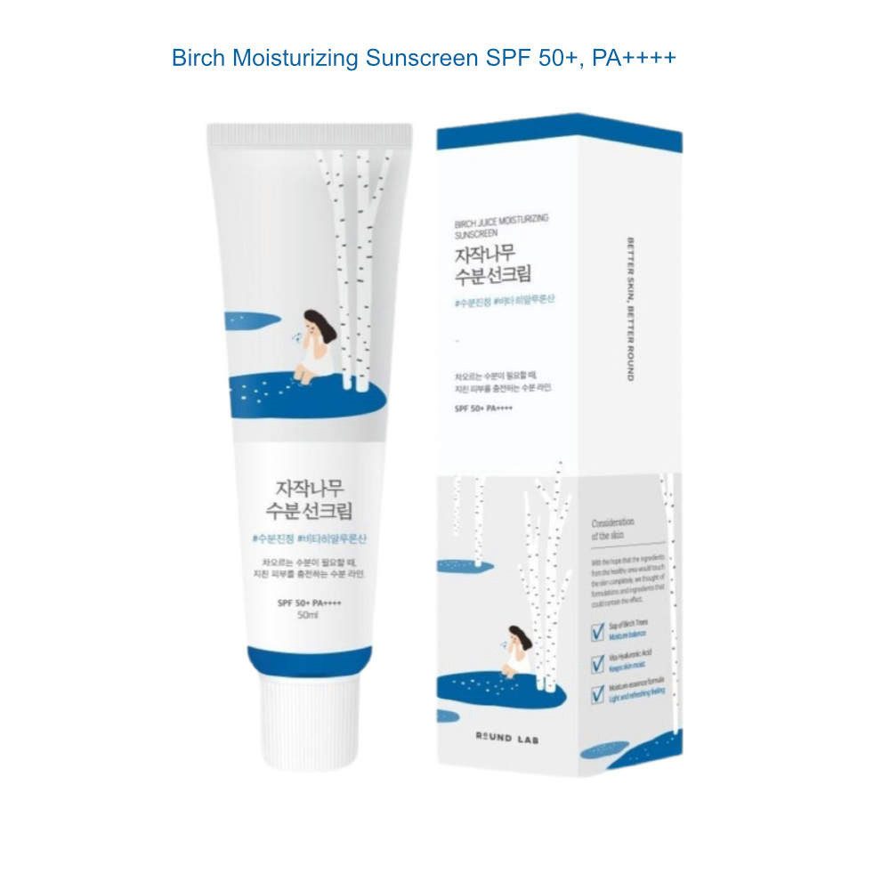 Round LAB Sonnenschutzcreme Round Lab, Birch Juice Moisturizing Sun Cream - 50 ml (SPF50+ PA)