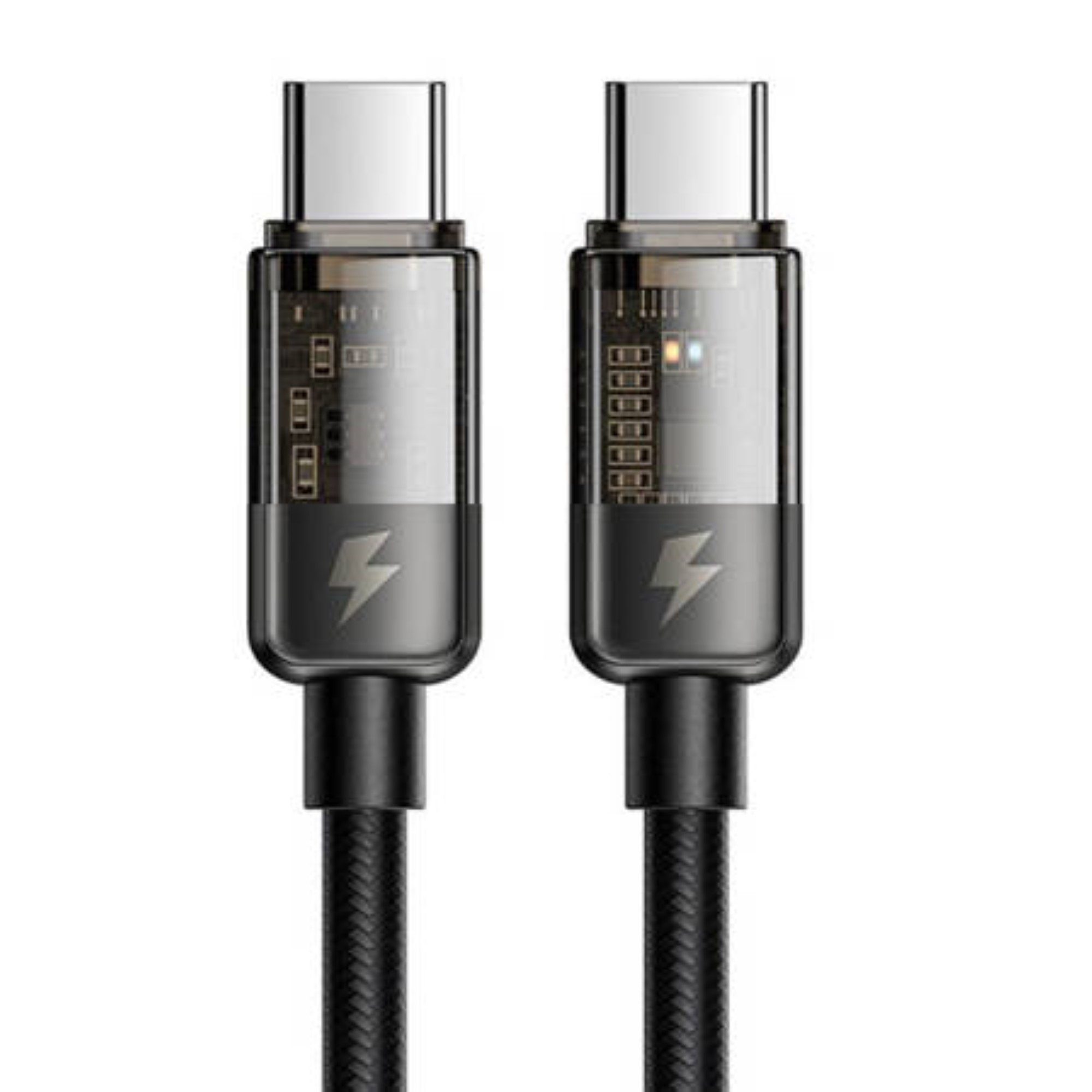 mcdodo Schnellladekabel USB-C zu USB-C PD 100W, 1,2m in Schwarz Datenkabel Smartphone-Kabel, (120 cm)