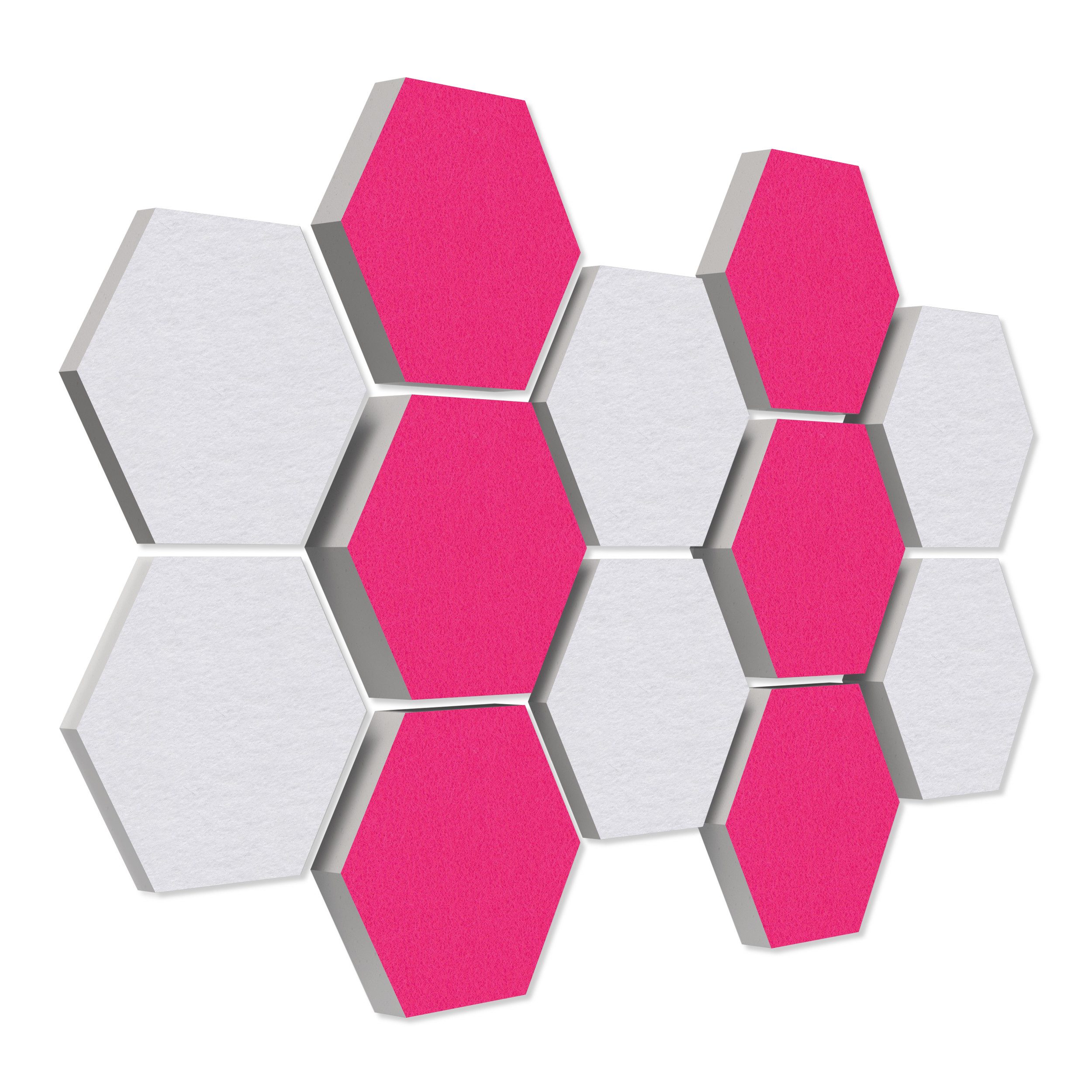 platino24 Akustikplatte 12 Absorber Wabenform aus Basotect ® G+