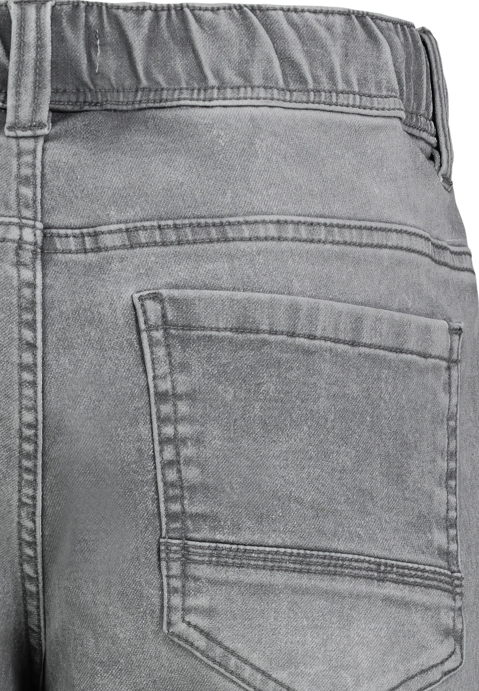 SUBLEVEL Jeansshorts Cargo mit Kontrastnähten Denim Pull On Denim Shorts