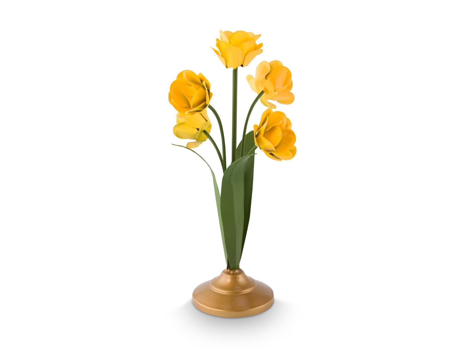 PiP Studio Kerzenhalter Metal Flower Kerzenhalter gelb 27,5cm