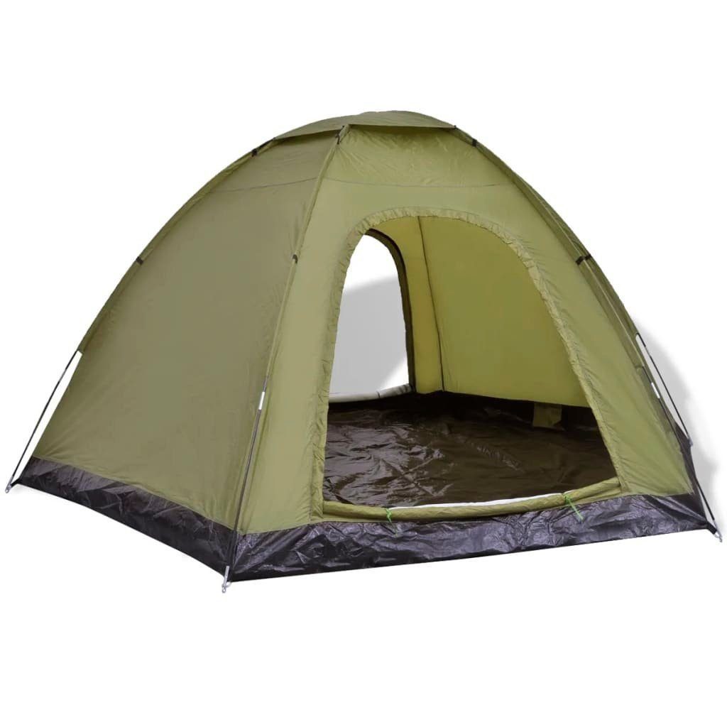 vidaXL Gruppenzelt Campingzelt Leichtes Zelt für 6 Personen Grün