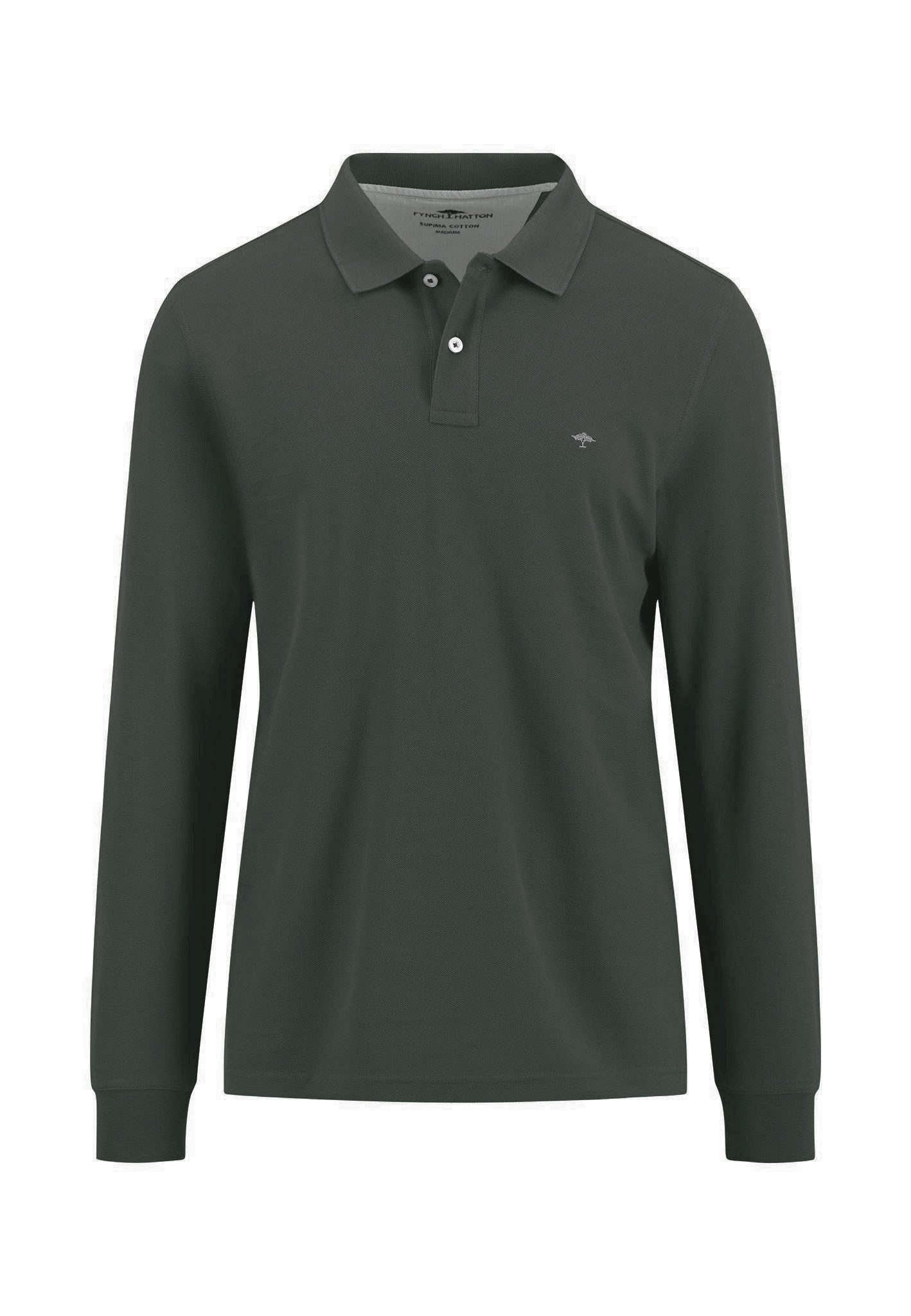 Langarmshirt Polo, Longsleeve, Premium Cotton