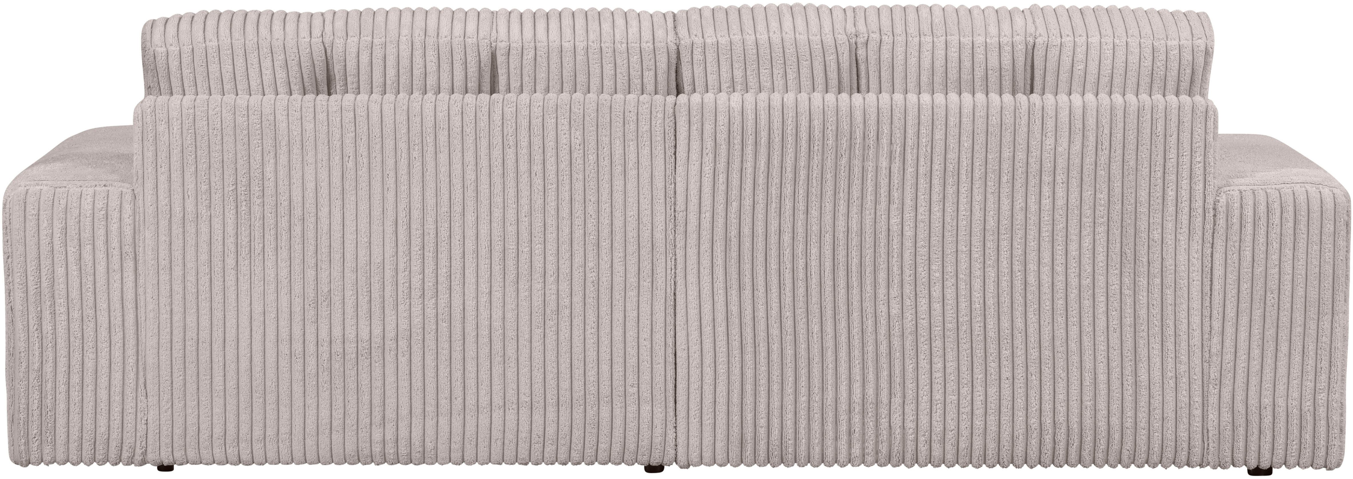 WOOOD 2-Sitzer Second Date Rippenstoff, H 78 x B 226 x D 99 cm, Tragkraft 200 kg, Sehr hohe Verschleißfestigkeit, Pfleiglicht