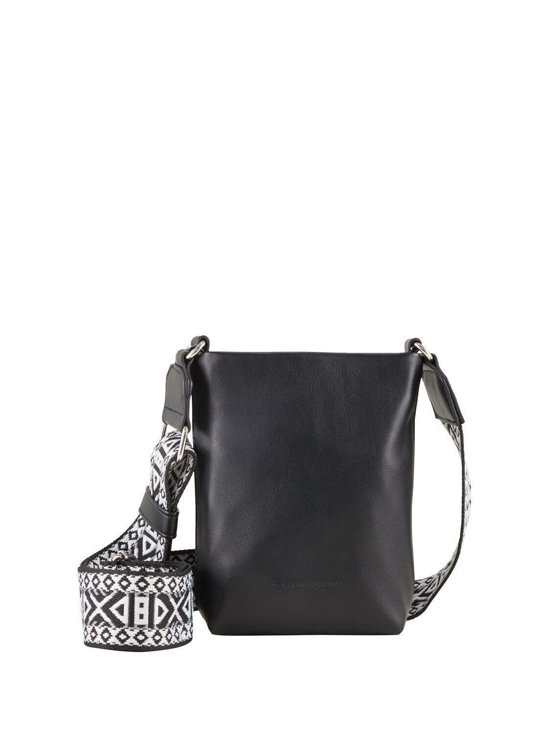 TOM TAILOR Handytasche Bags, TTPALINA Smartphone Tasche mit gemustertem Webriemen