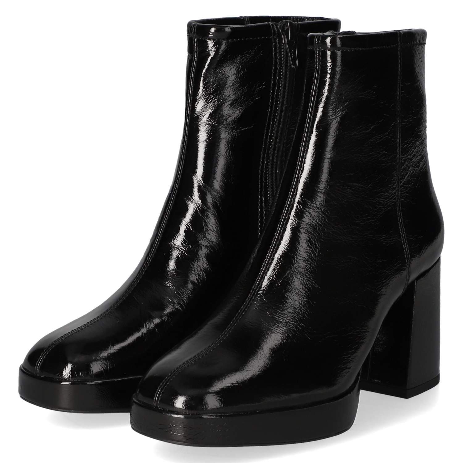 Unisa Unisa Klassische Stiefeletten MELVY_VER_BLACK Damen Lackleder black Schlupfstiefel