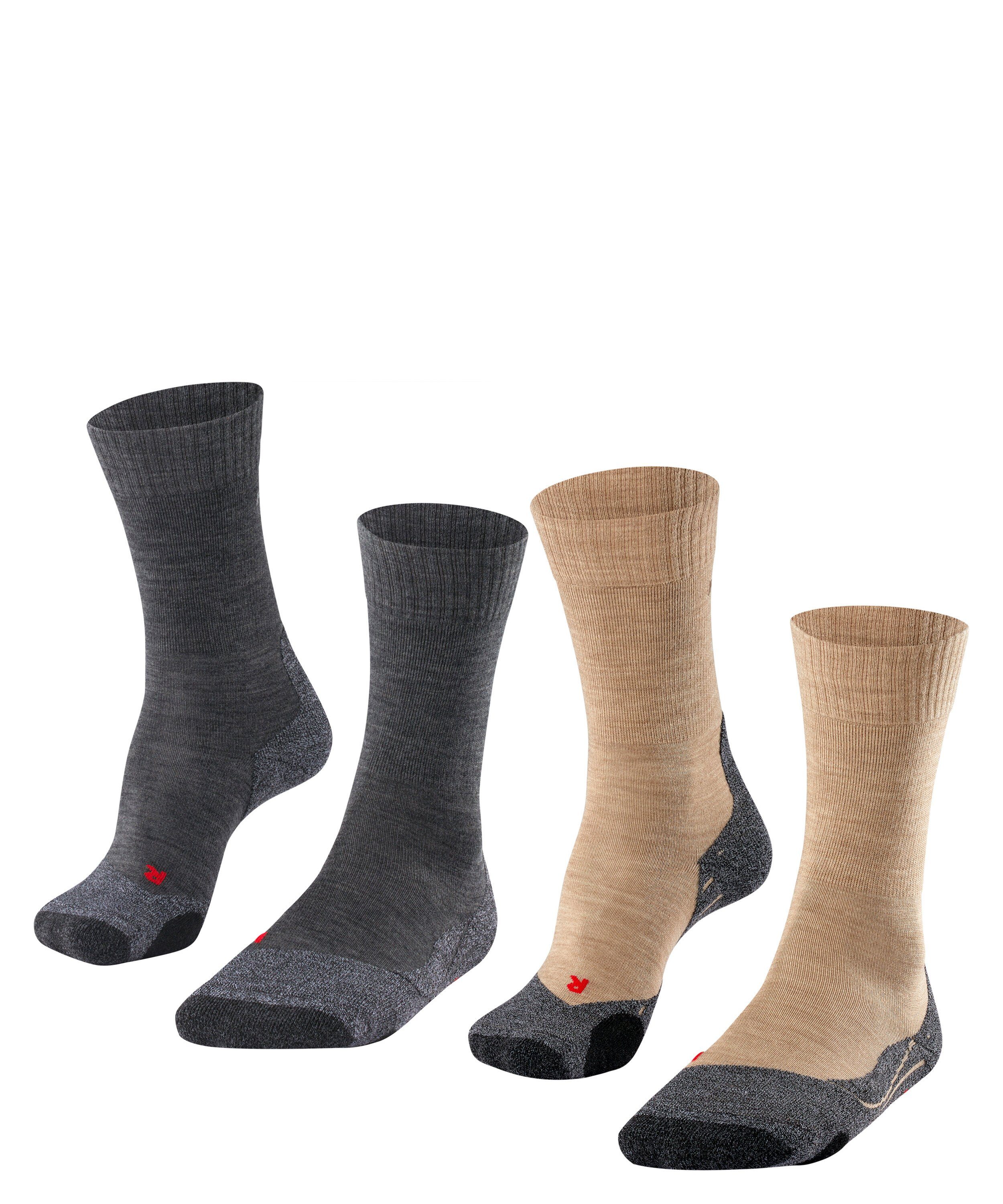 FALKE Sportsocken TK2 Explore 2-Pack (2-Paar) mit mittelstarker Polsterung