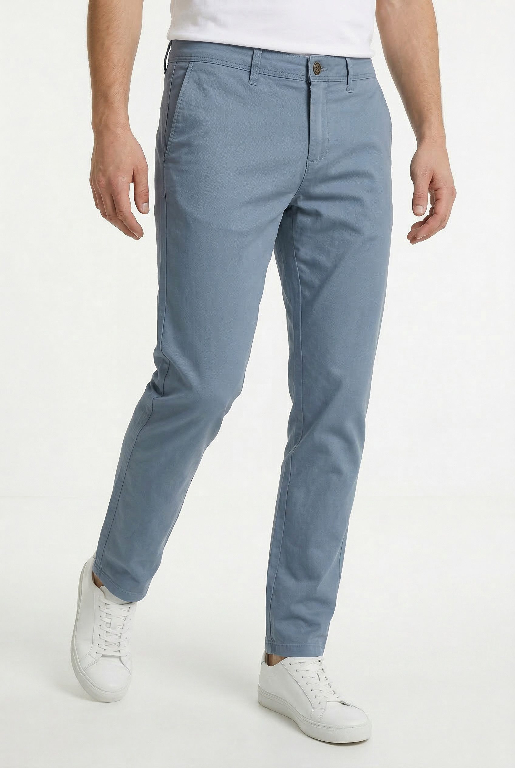 Jack & Jones Chinohose JJIMARCO mit Badge und hohem Tragekomfort unifarben, modisch, slim fit, Baumwollmischung