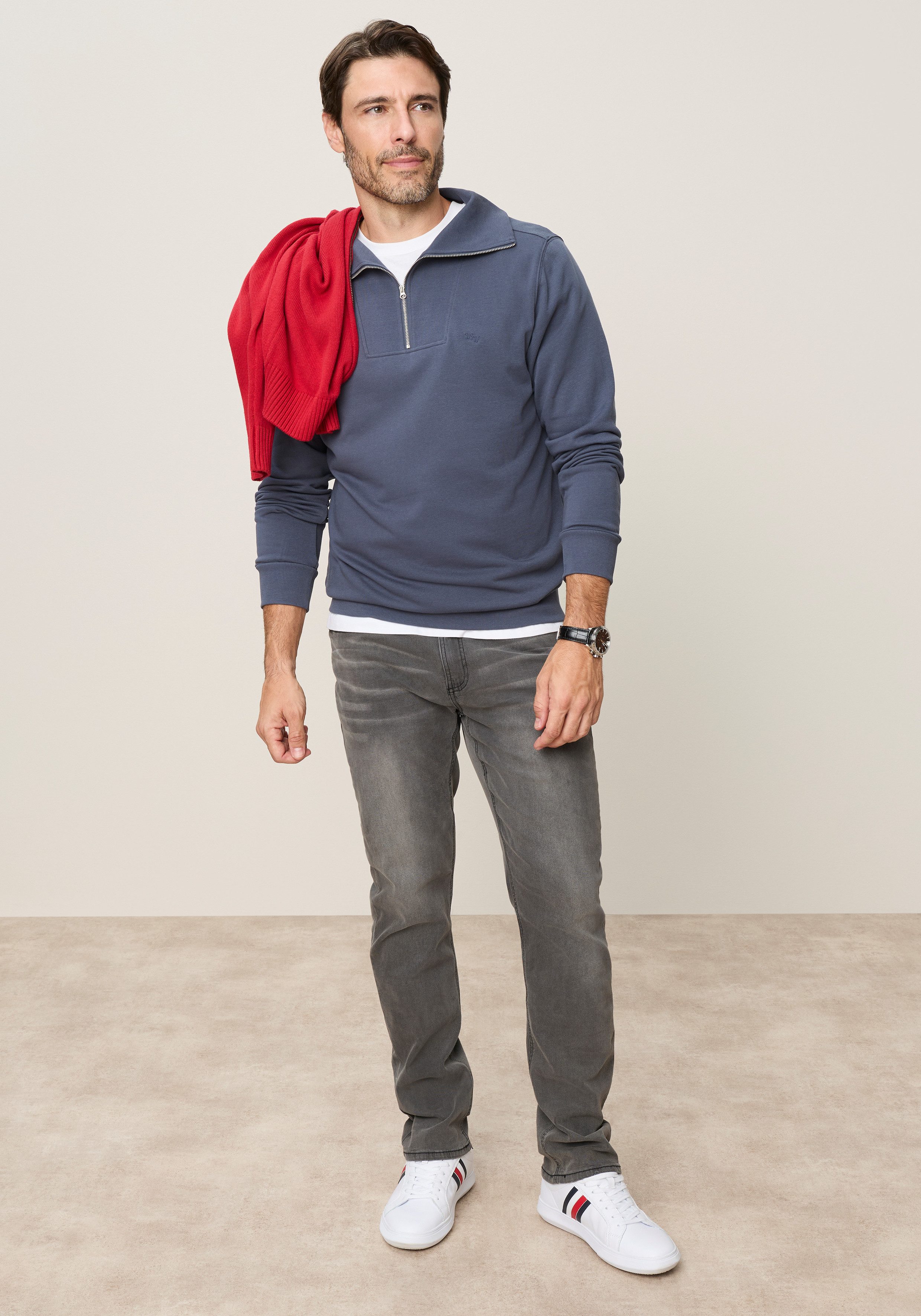 Man's World Sweatshirt Trend: Troyer mit maritimer Note – lässig, unkompliziert, vielseitig – Bild 5 von 5