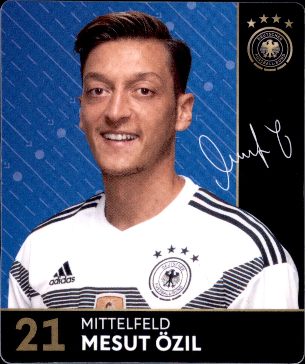 REWE Sammelkarte 21 - Mesut Özil - REWE WM18 Sammelkarte