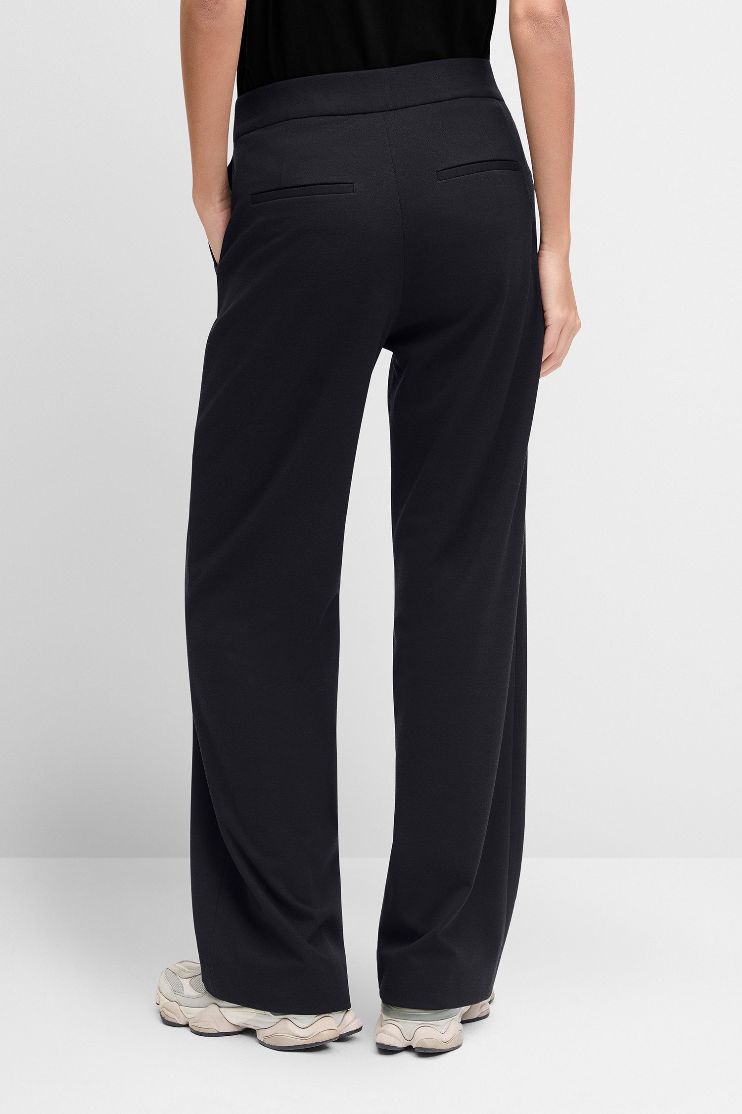 Cinque Marlene-Hose CISILASSO elastischer Bund, hohe Leibhöhe, weites Bein