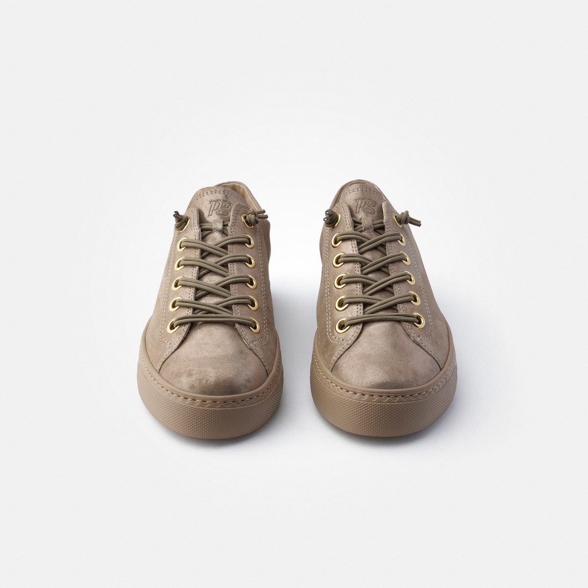 Paul Green 4081-466, Sneaker in Beige, metallik für Damen Sneaker