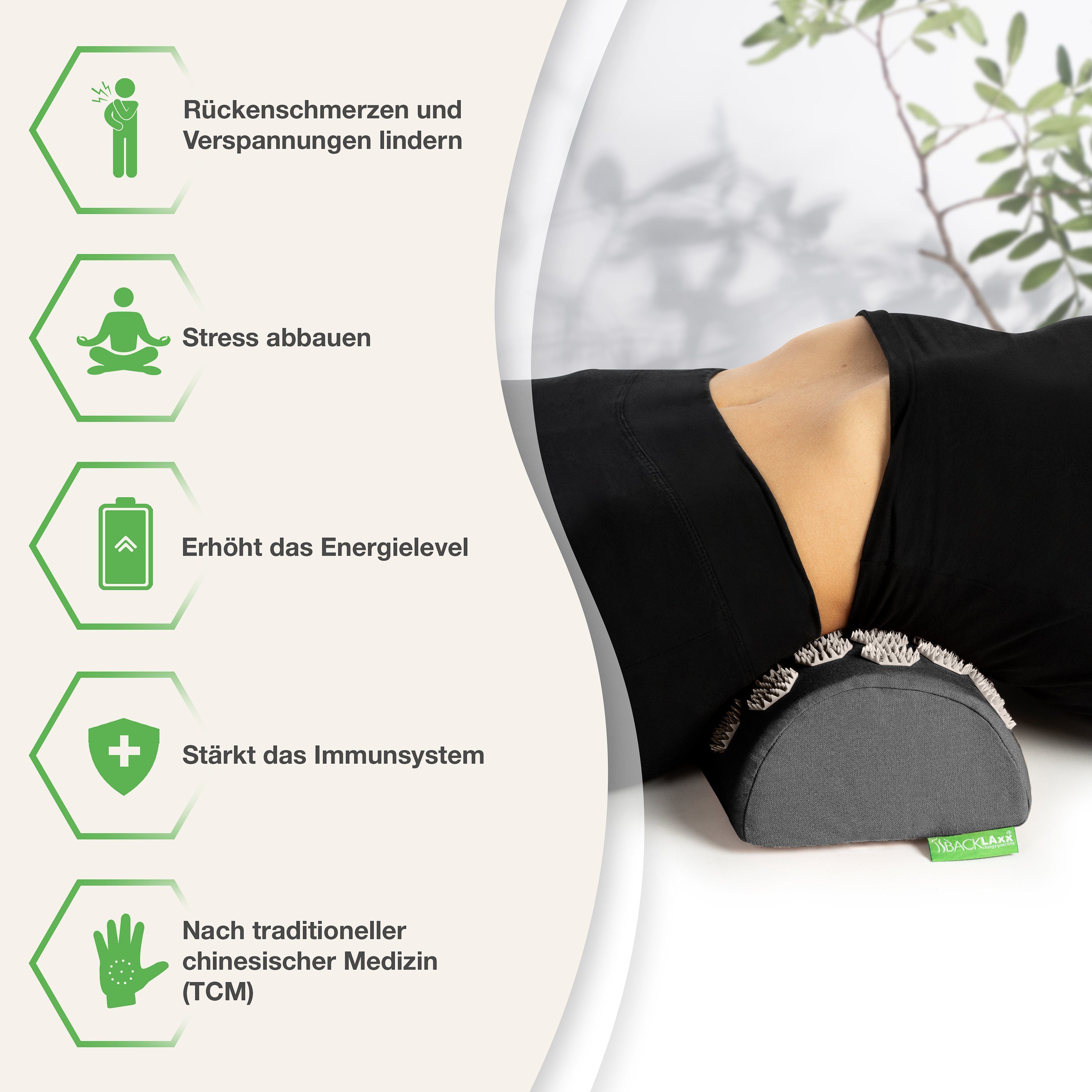 BACKLAxx® Nackenrolle Akupressur, Akupressur Kissen Nacken, günstig online kaufen