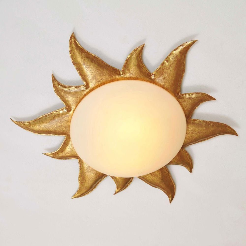 Holländer Deckenleuchte 2-flammig Sole Oro Eisen Gold gold